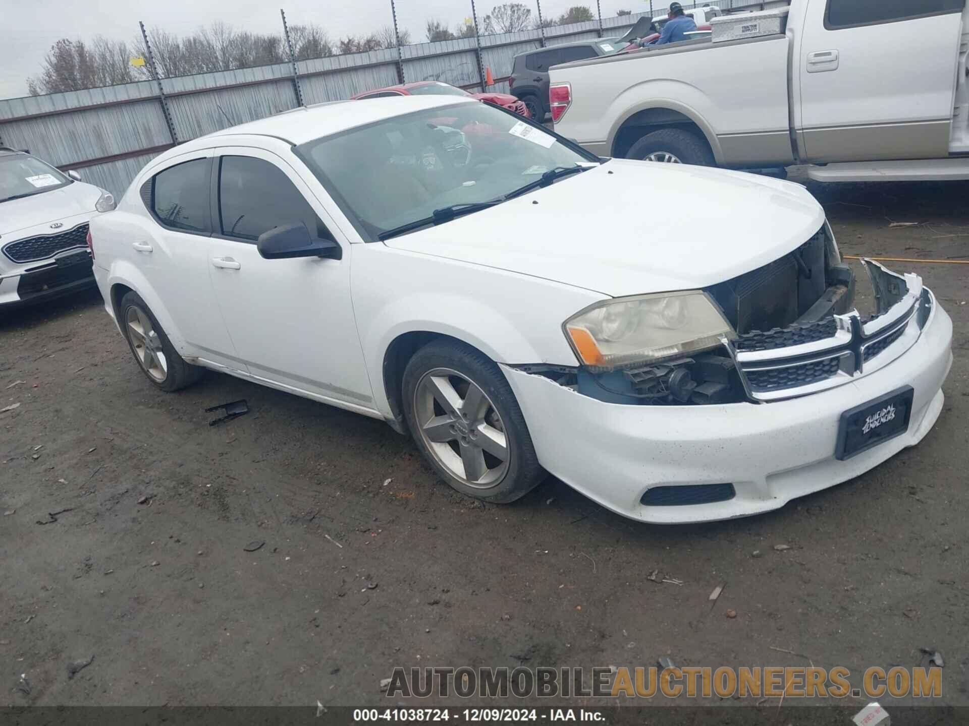 1C3CDZAB7DN616636 DODGE AVENGER 2013