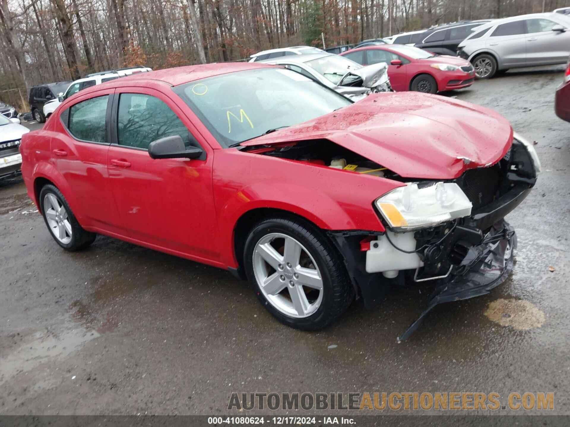 1C3CDZAB7DN644288 DODGE AVENGER 2013