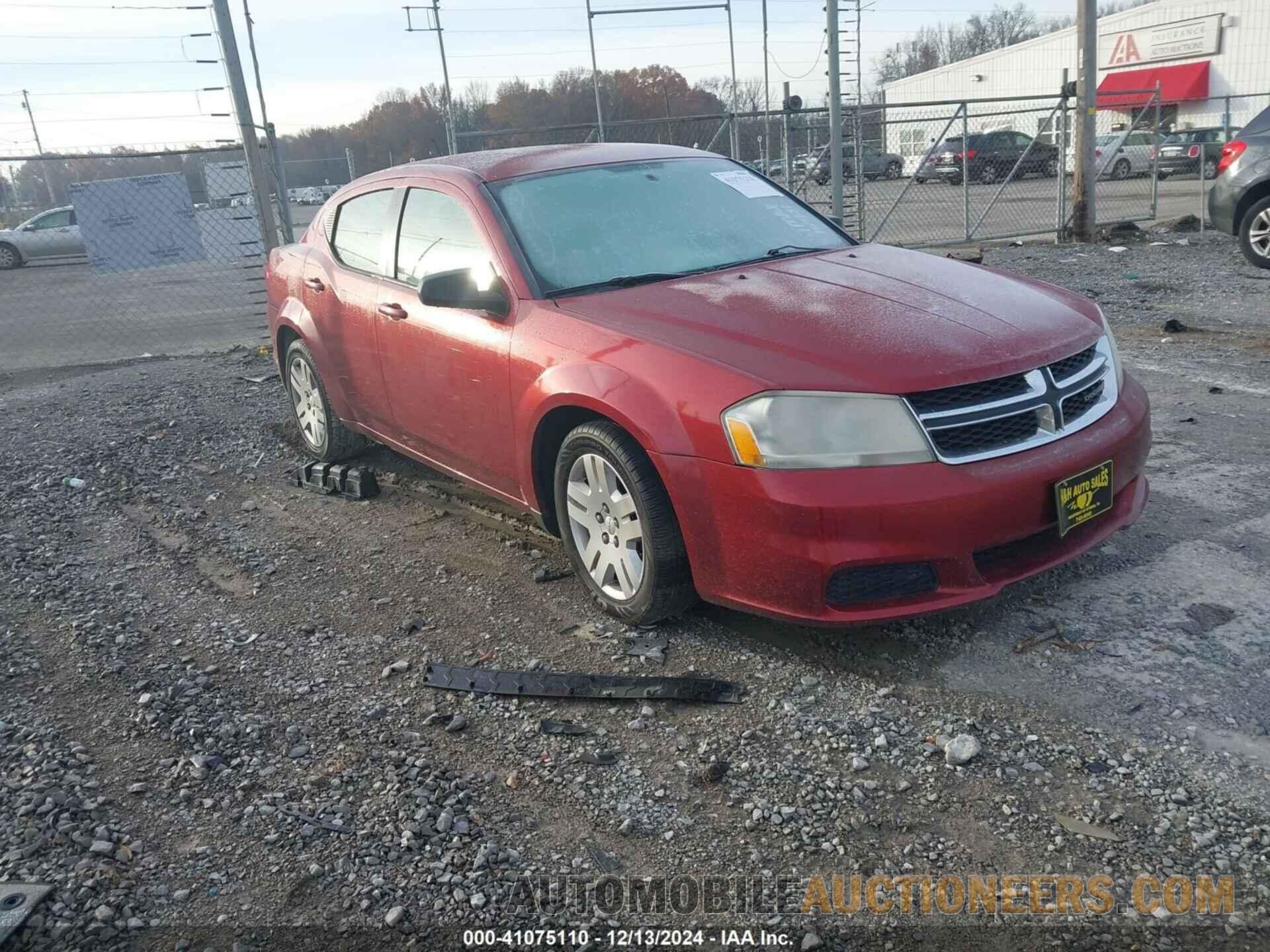 1C3CDZAB7EN169131 DODGE AVENGER 2014