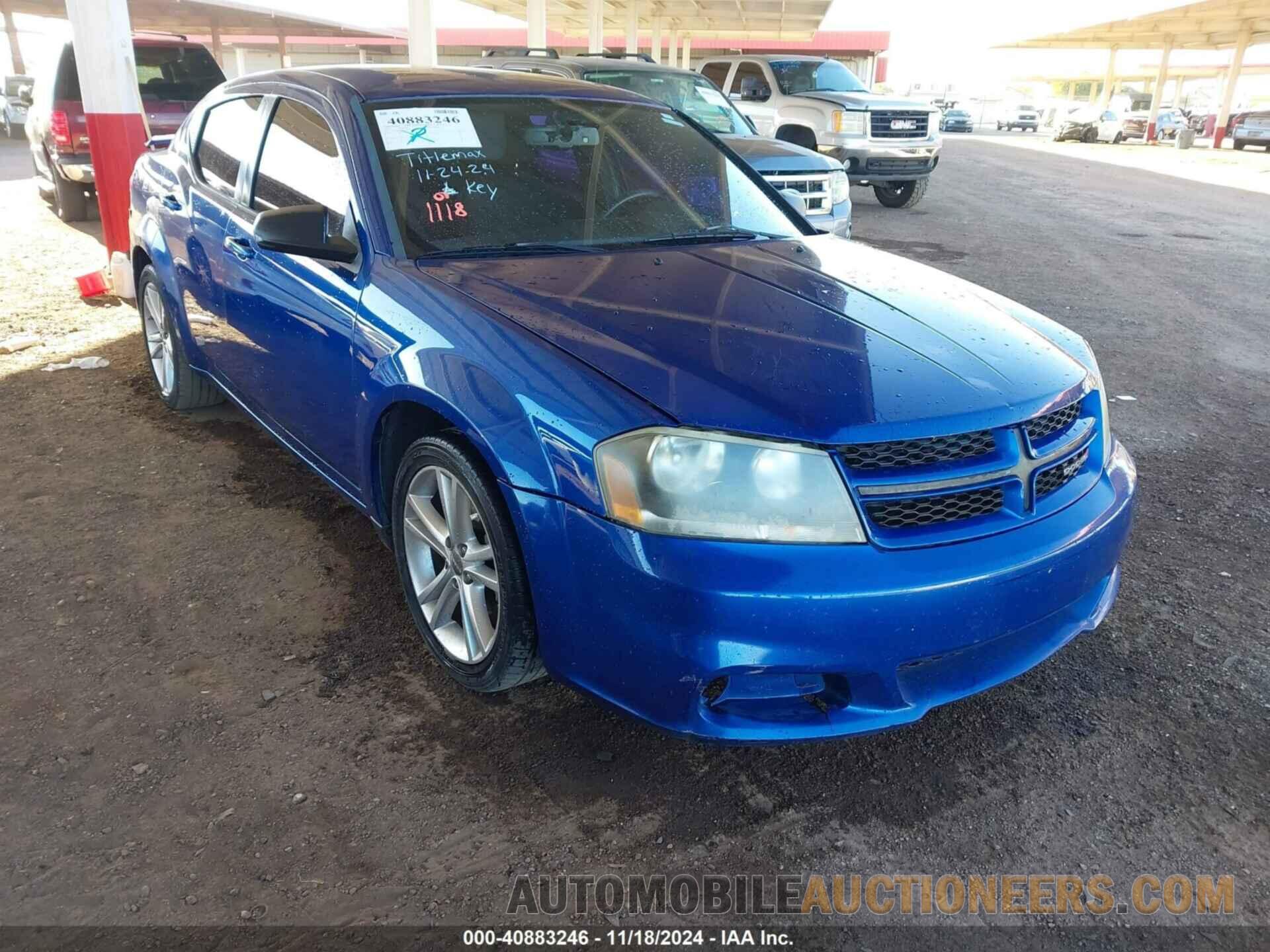 1C3CDZAB8EN222693 DODGE AVENGER 2014