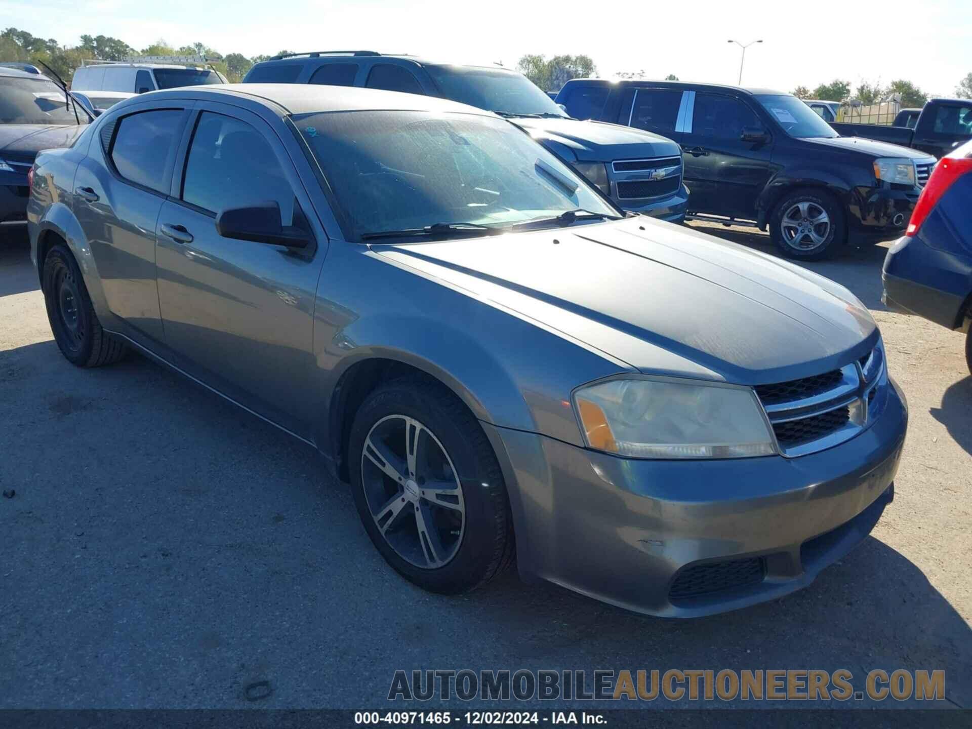 1C3CDZAB9CN114905 DODGE AVENGER 2012