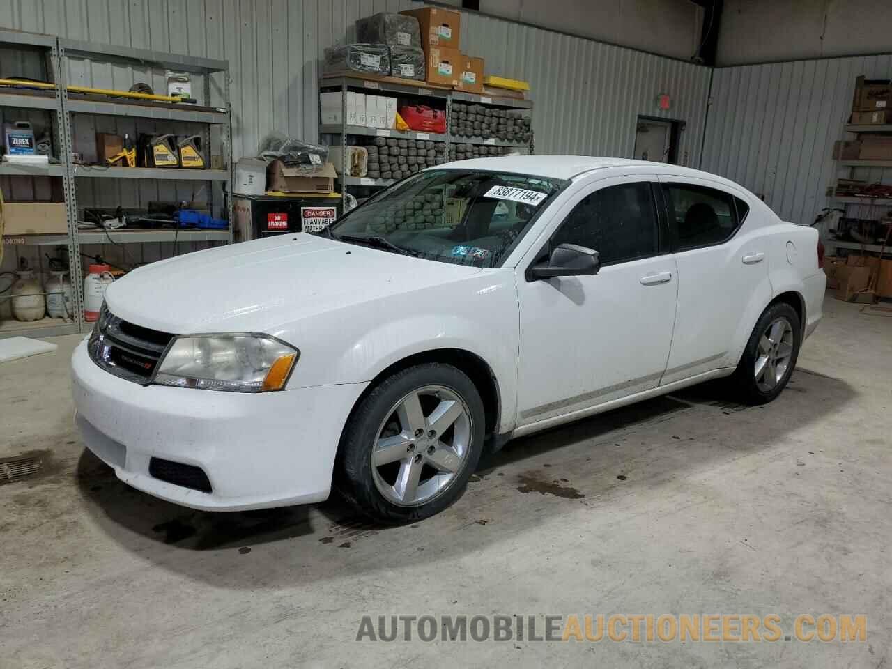 1C3CDZAB9CN232453 DODGE AVENGER 2012