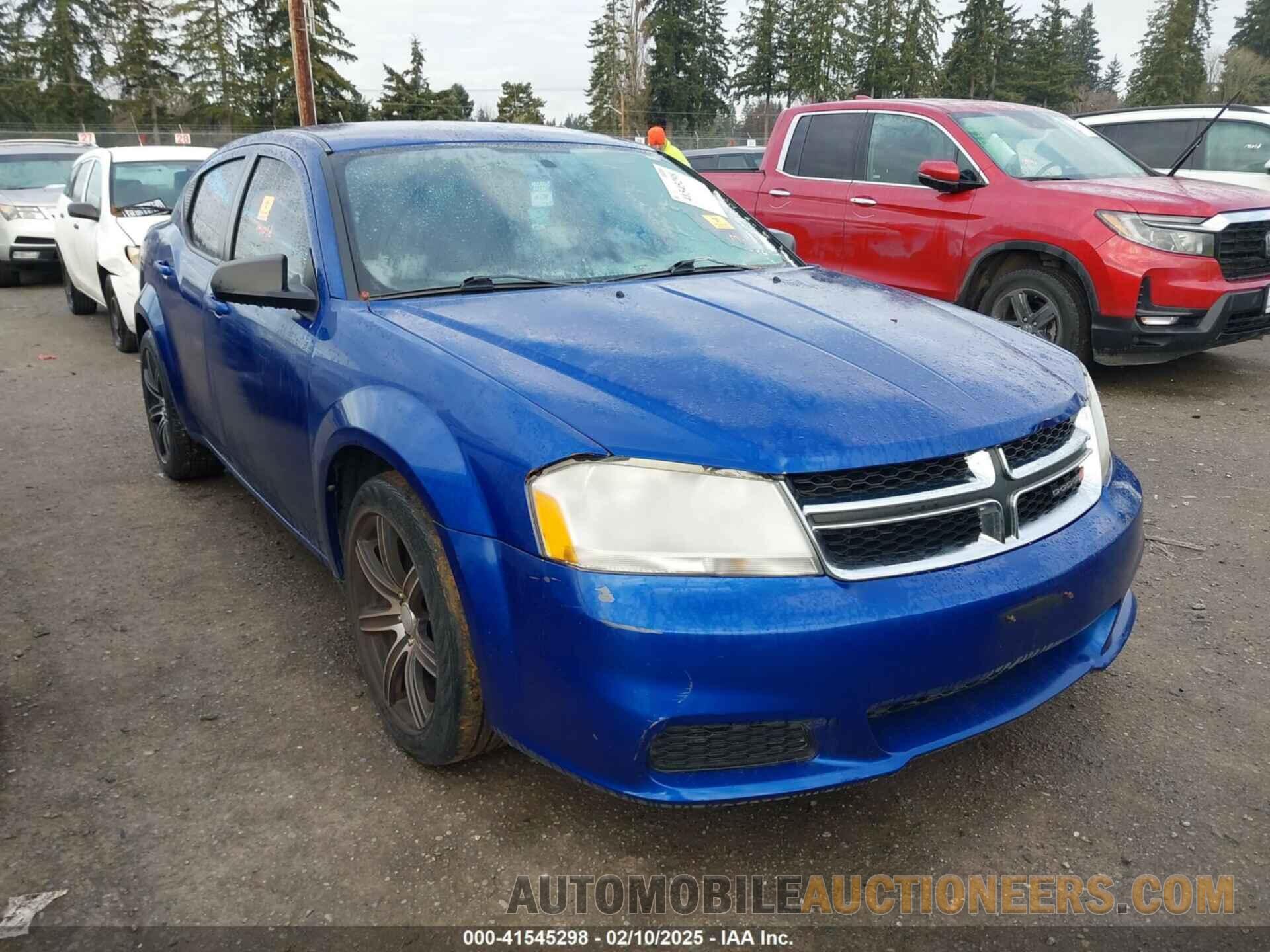 1C3CDZAB9DN644292 DODGE AVENGER 2013