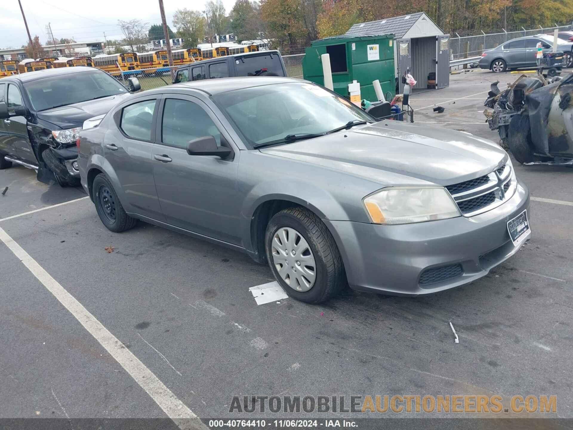 1C3CDZAB9DN767199 DODGE AVENGER 2013