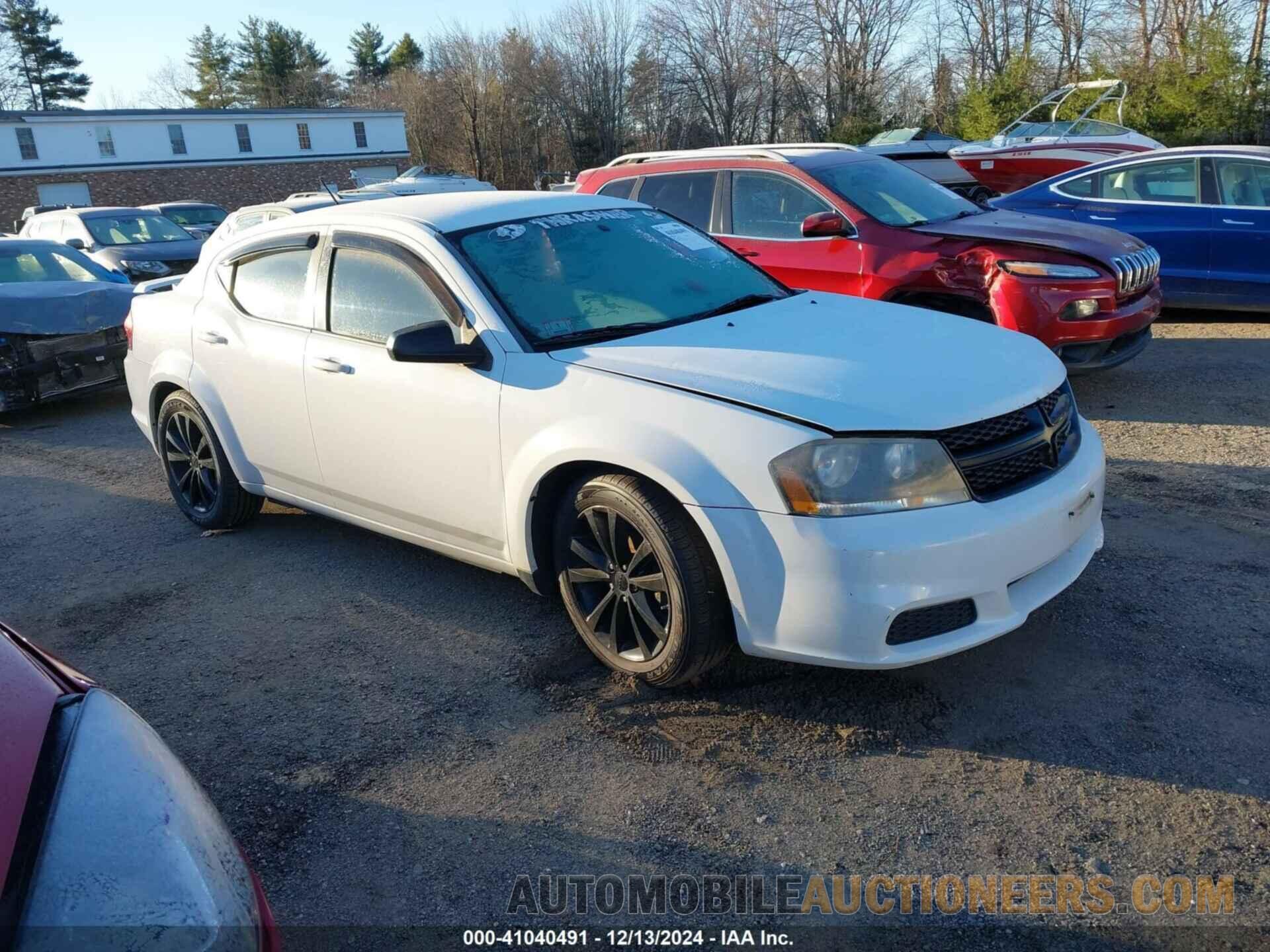 1C3CDZAB9EN116351 DODGE AVENGER 2014