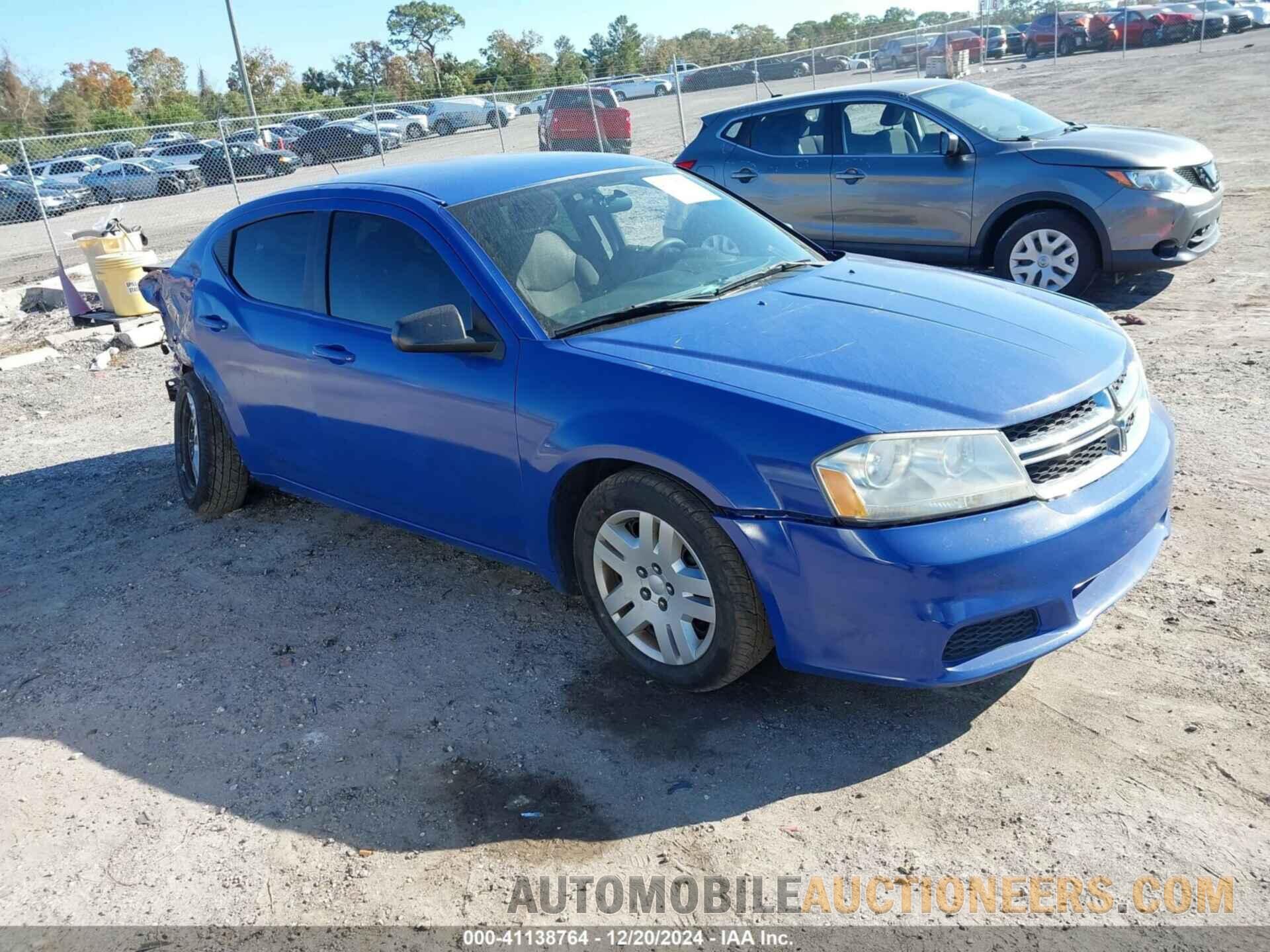 1C3CDZAB9EN150998 DODGE AVENGER 2014