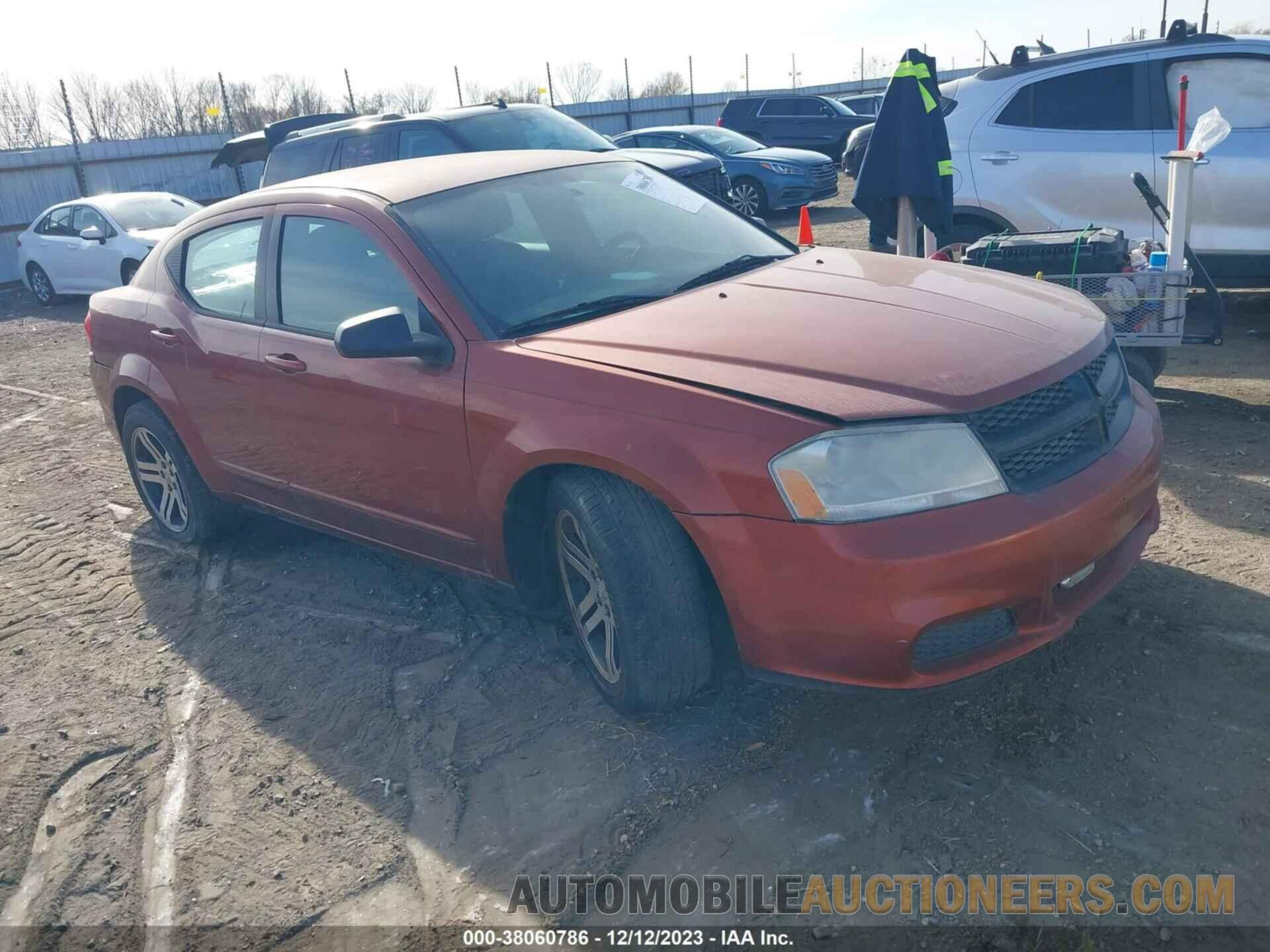 1C3CDZABXCN247575 DODGE AVENGER 2012