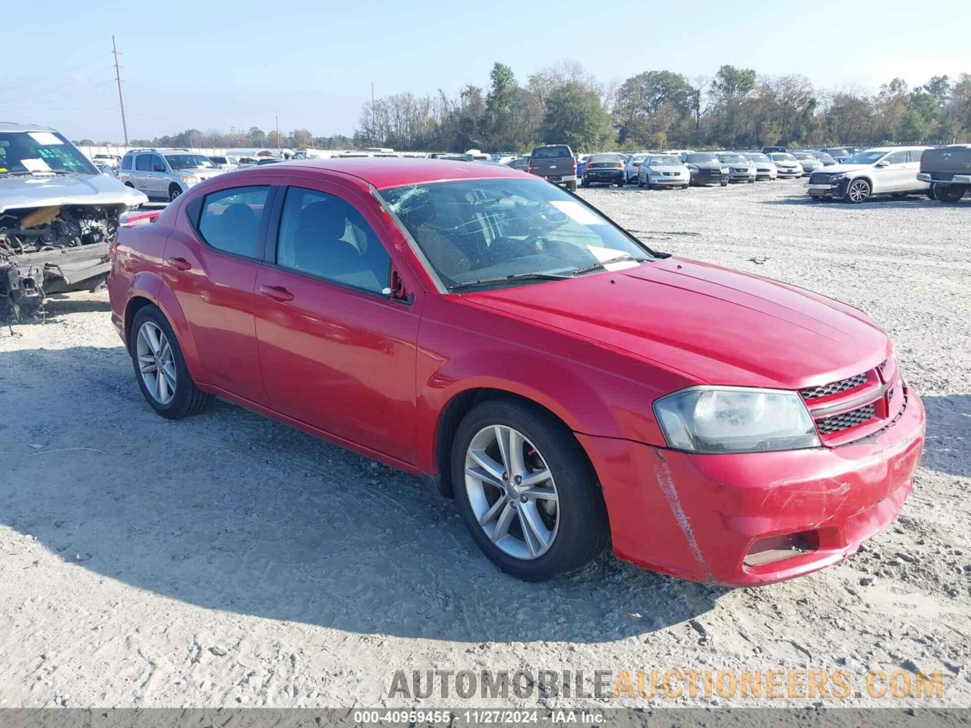 1C3CDZABXEN154493 DODGE AVENGER 2014