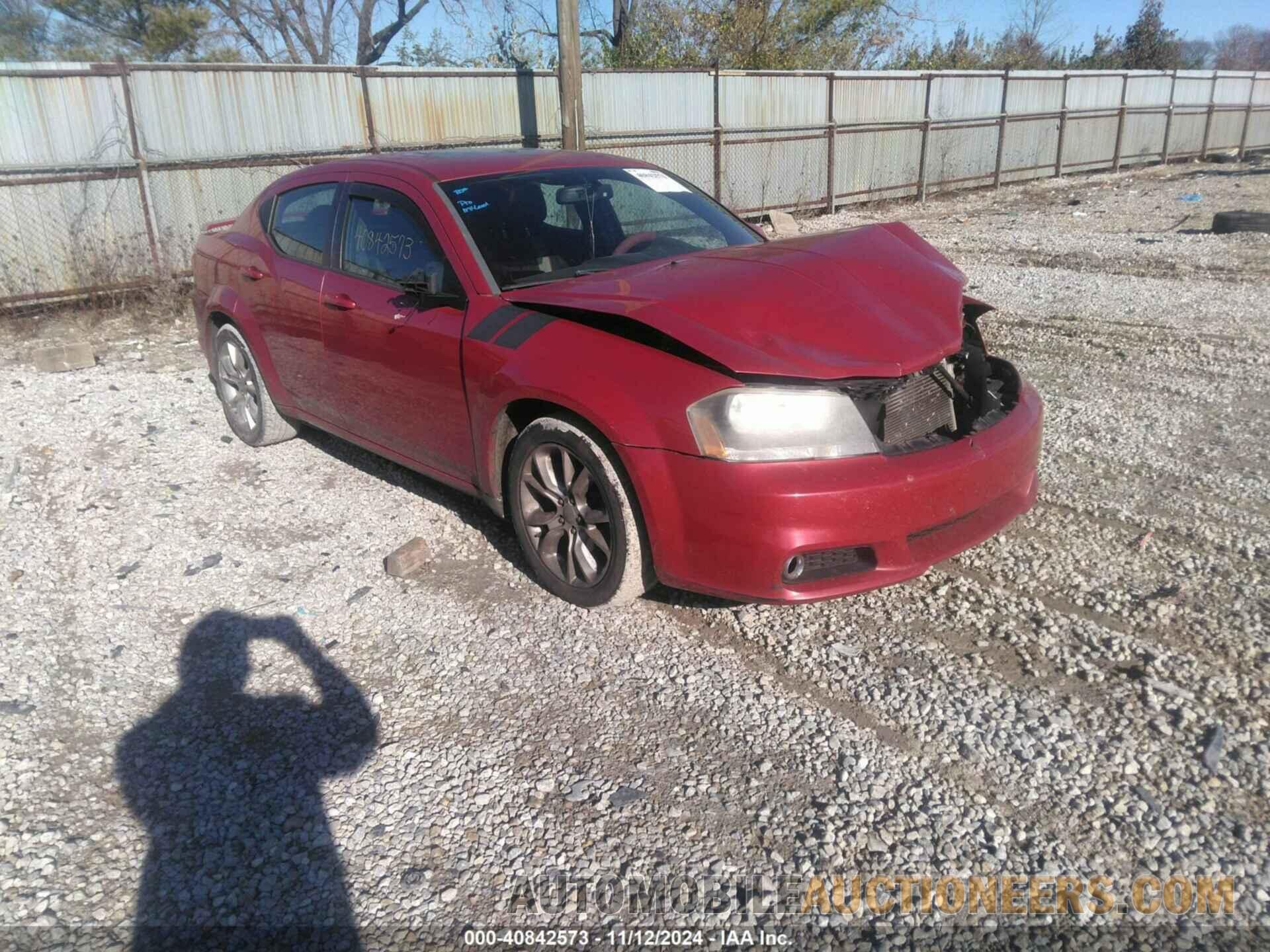 1C3CDZBG1DN531320 DODGE AVENGER 2013