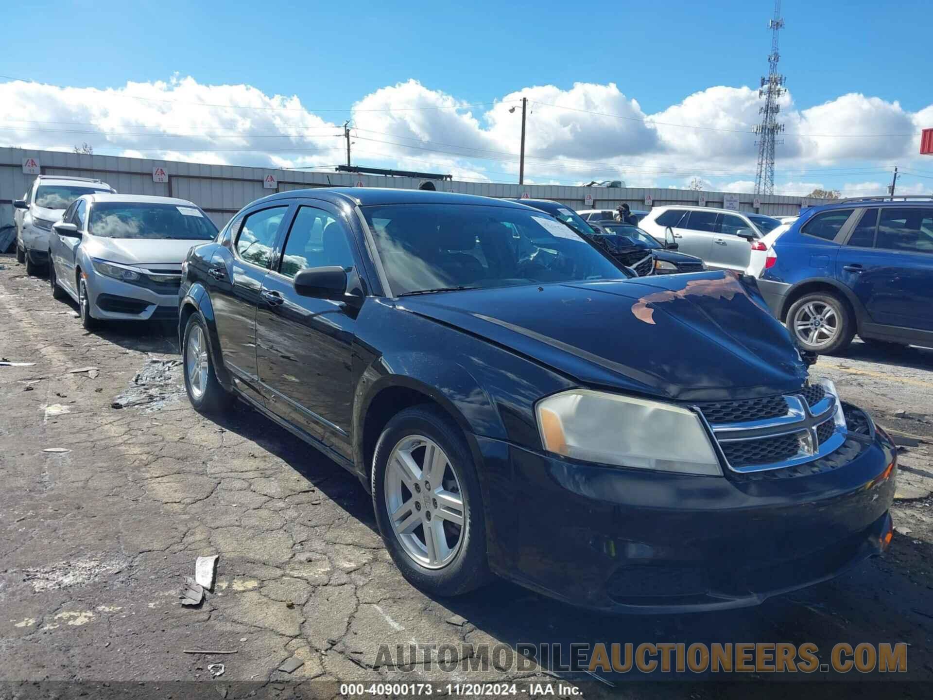 1C3CDZCBXCN182238 DODGE AVENGER 2012