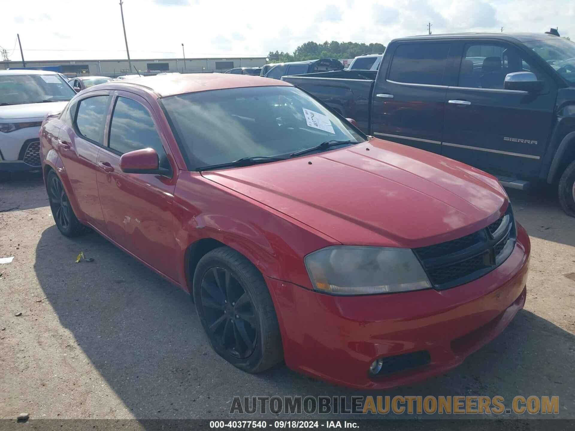 1C3CDZCBXEN203902 DODGE AVENGER 2014