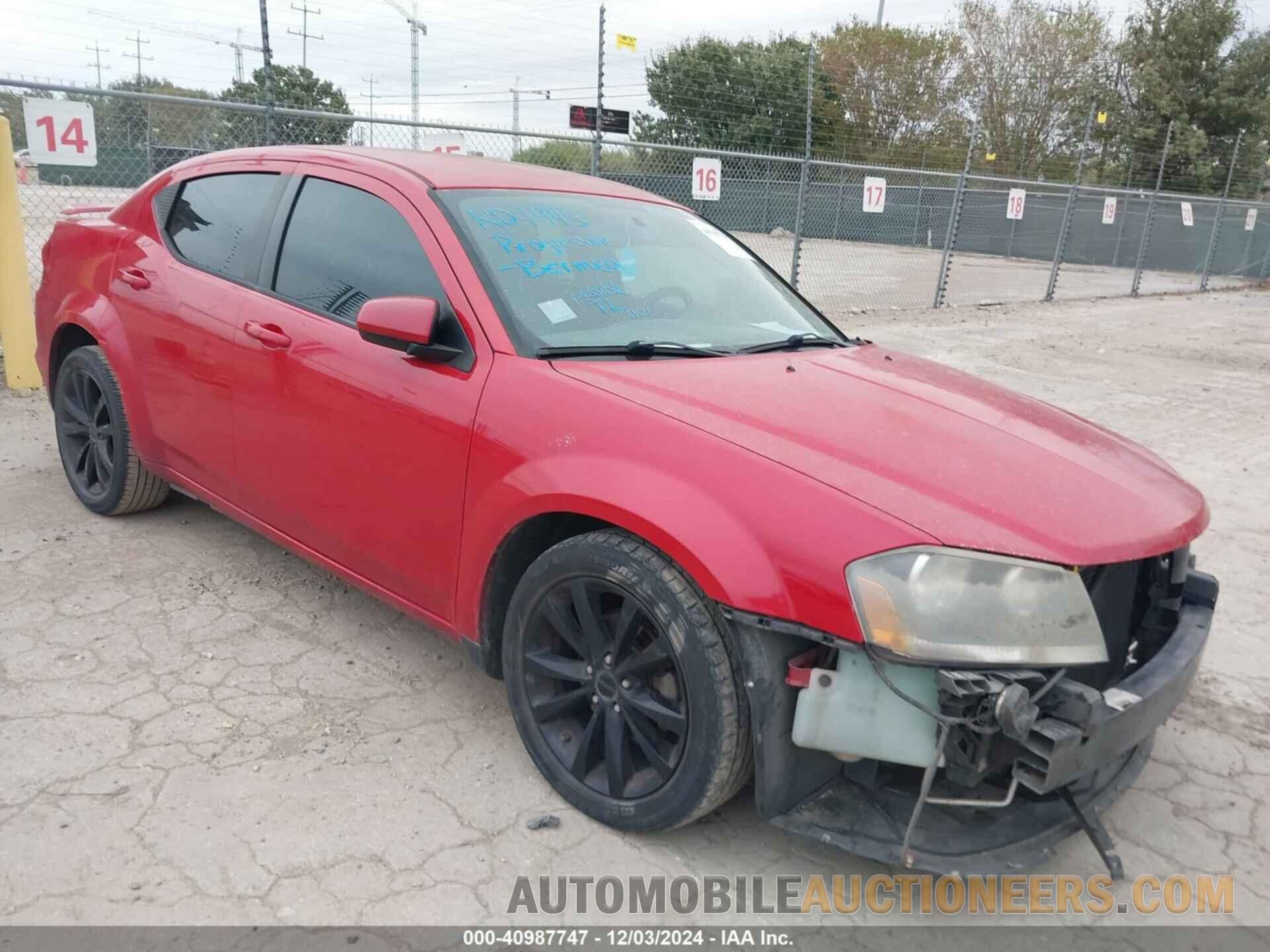 1C3CDZCG6EN160039 DODGE AVENGER 2014