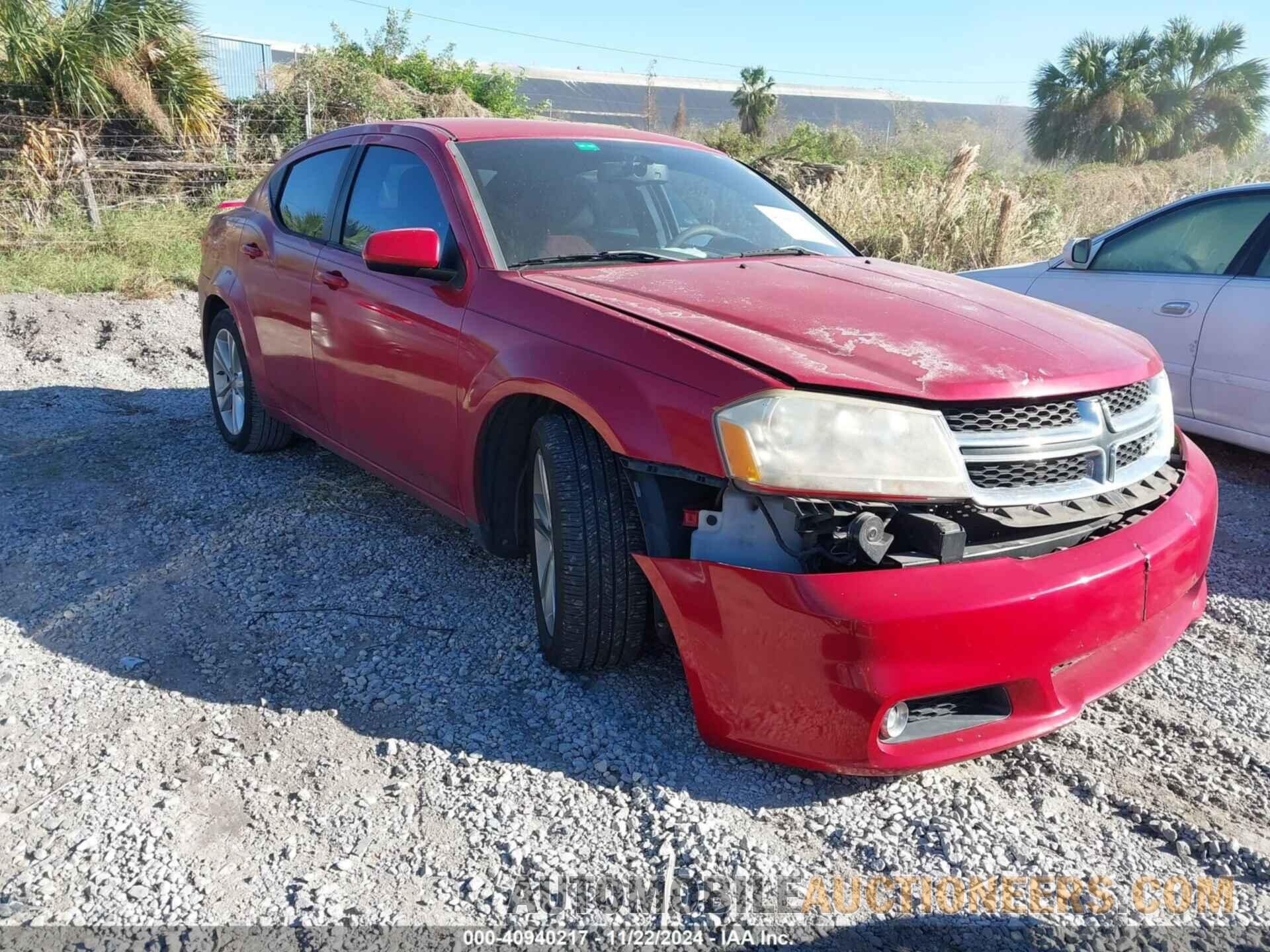 1C3CDZEG9CN165858 DODGE AVENGER 2012