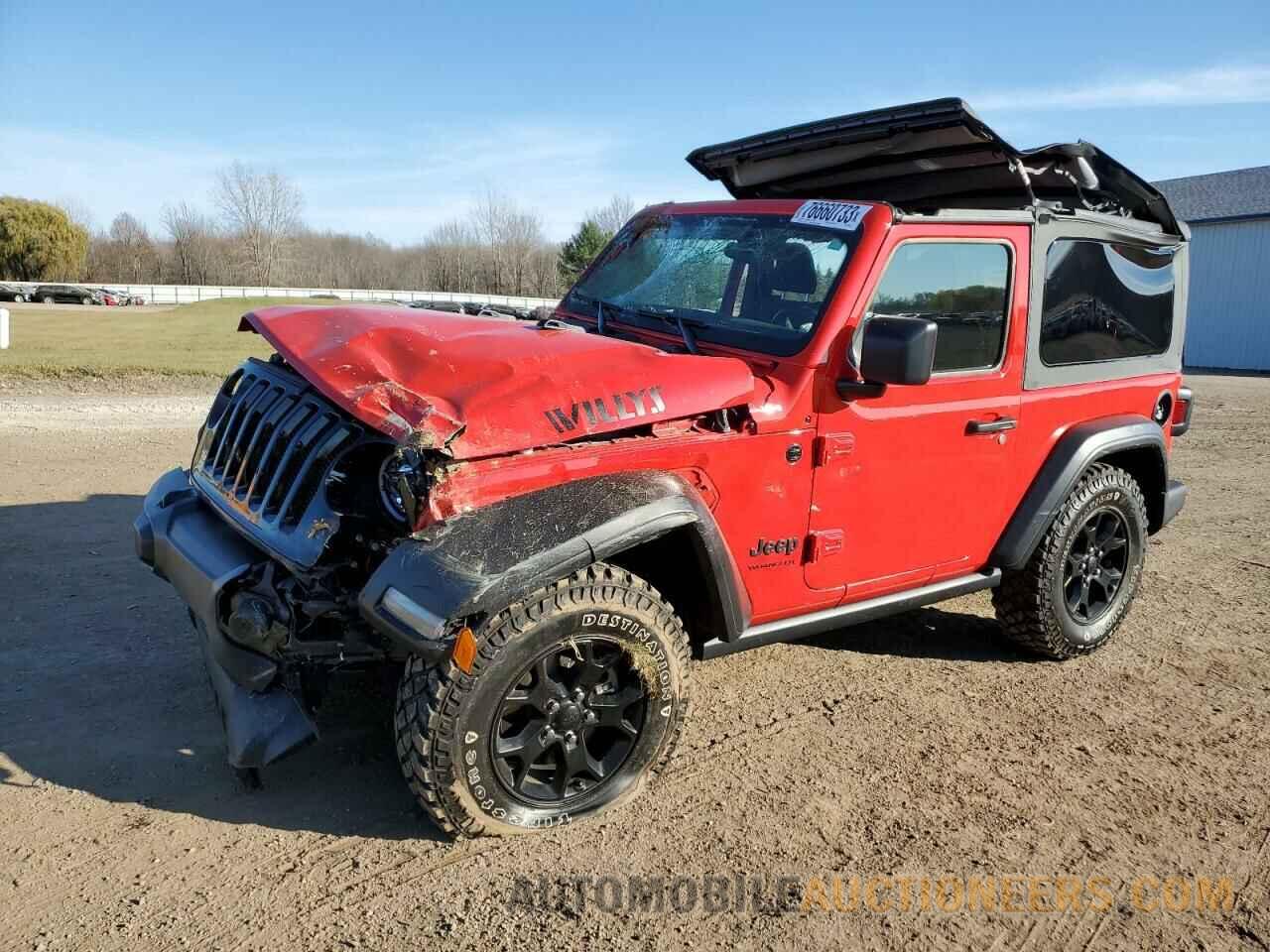 1C4GJXAN6NW214283 JEEP WRANGLER 2022