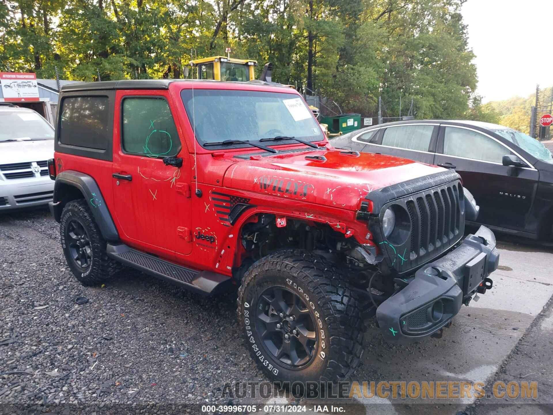 1C4GJXAN8MW662359 JEEP WRANGLER 2021