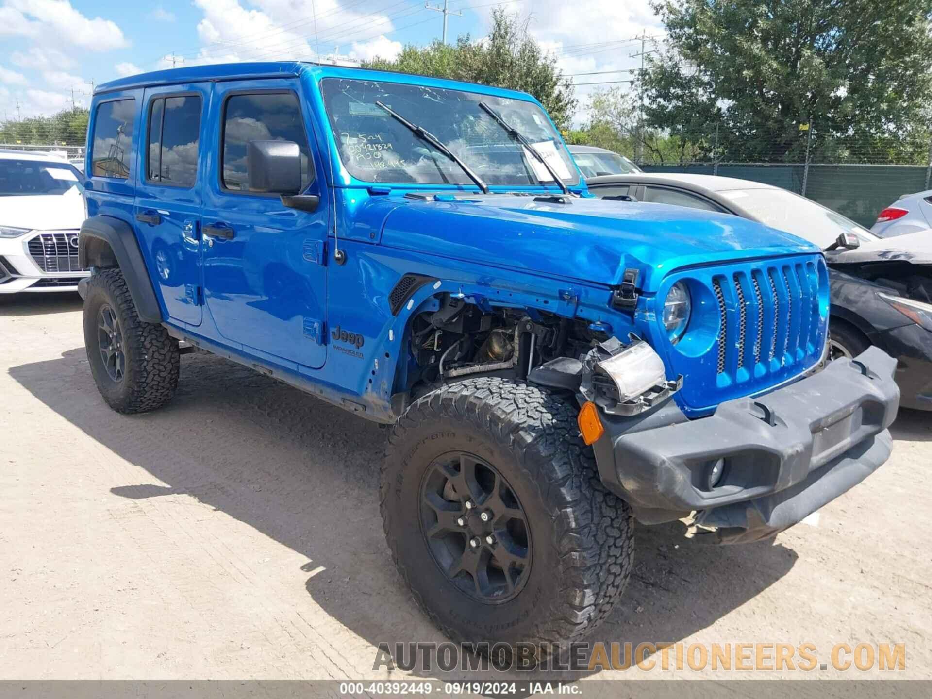 1C4HJXDG2NW148445 JEEP WRANGLER UNLIMITED 2022