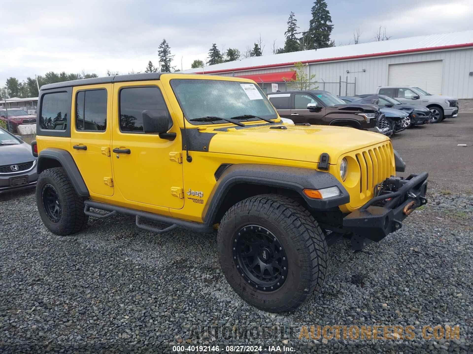 1C4HJXDG9LW287646 JEEP WRANGLER UNLIMITED S 2020