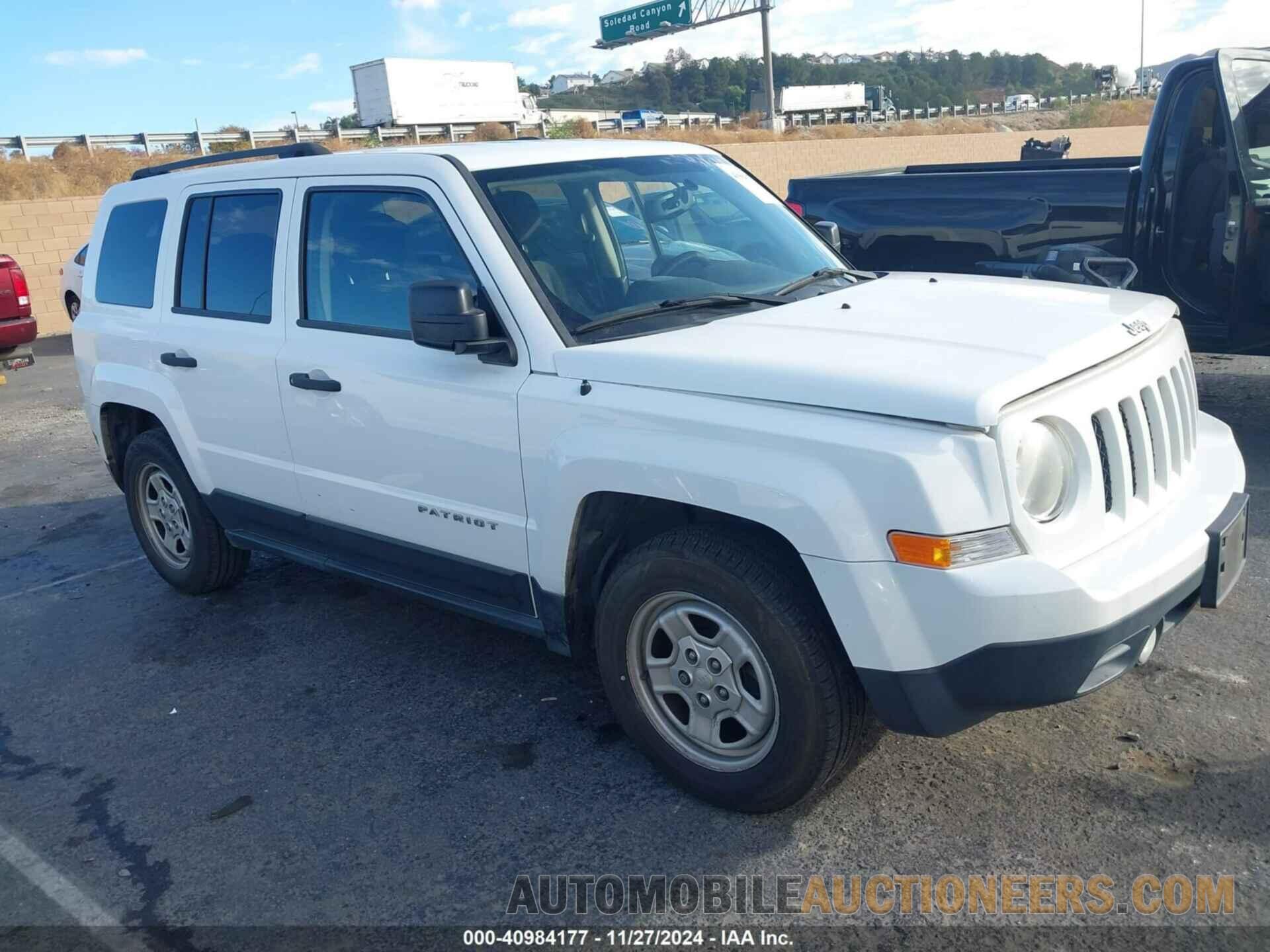 1C4NJPBA6DD186580 JEEP PATRIOT 2013