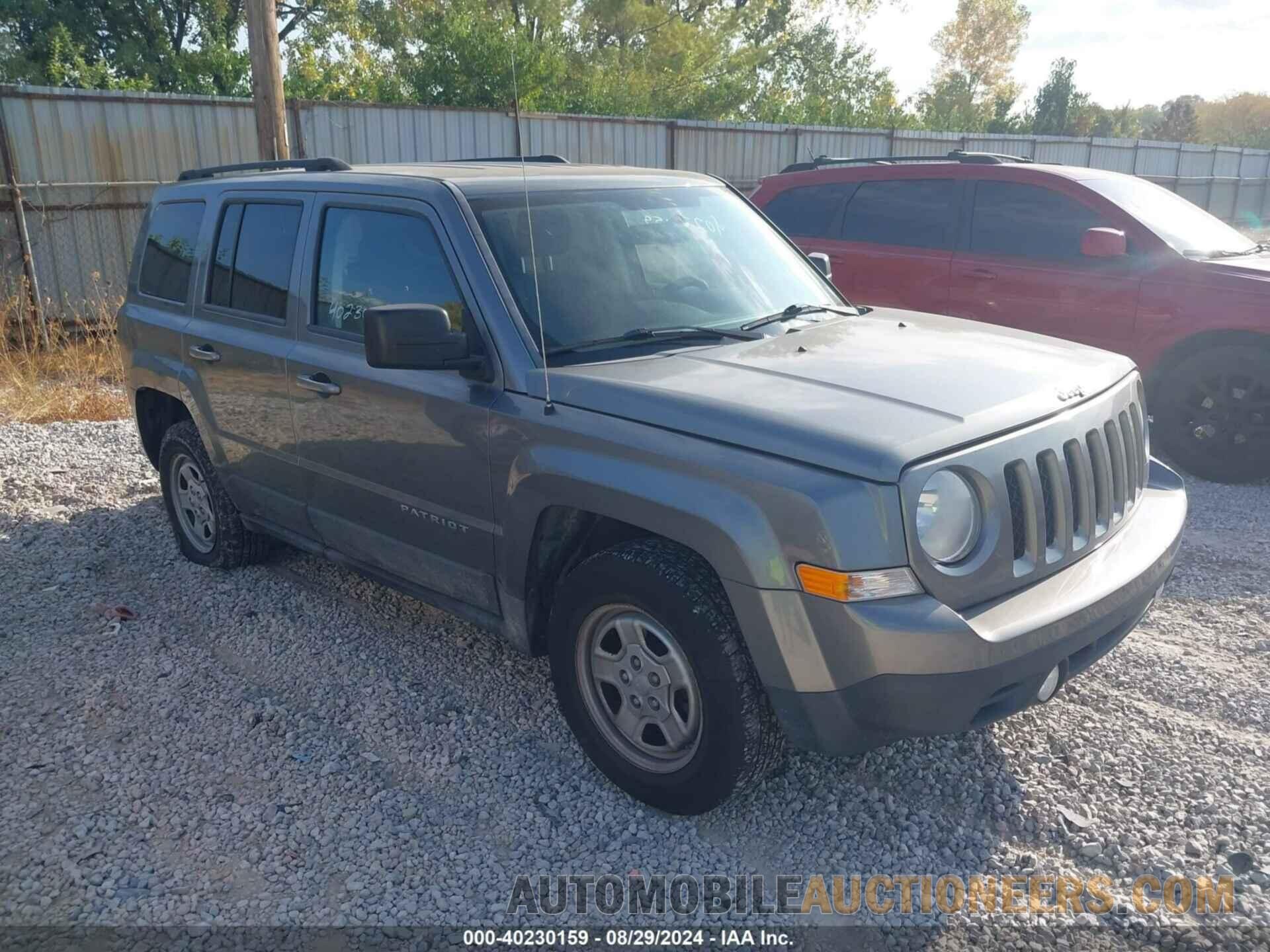 1C4NJRBB3DD262857 JEEP PATRIOT 2013