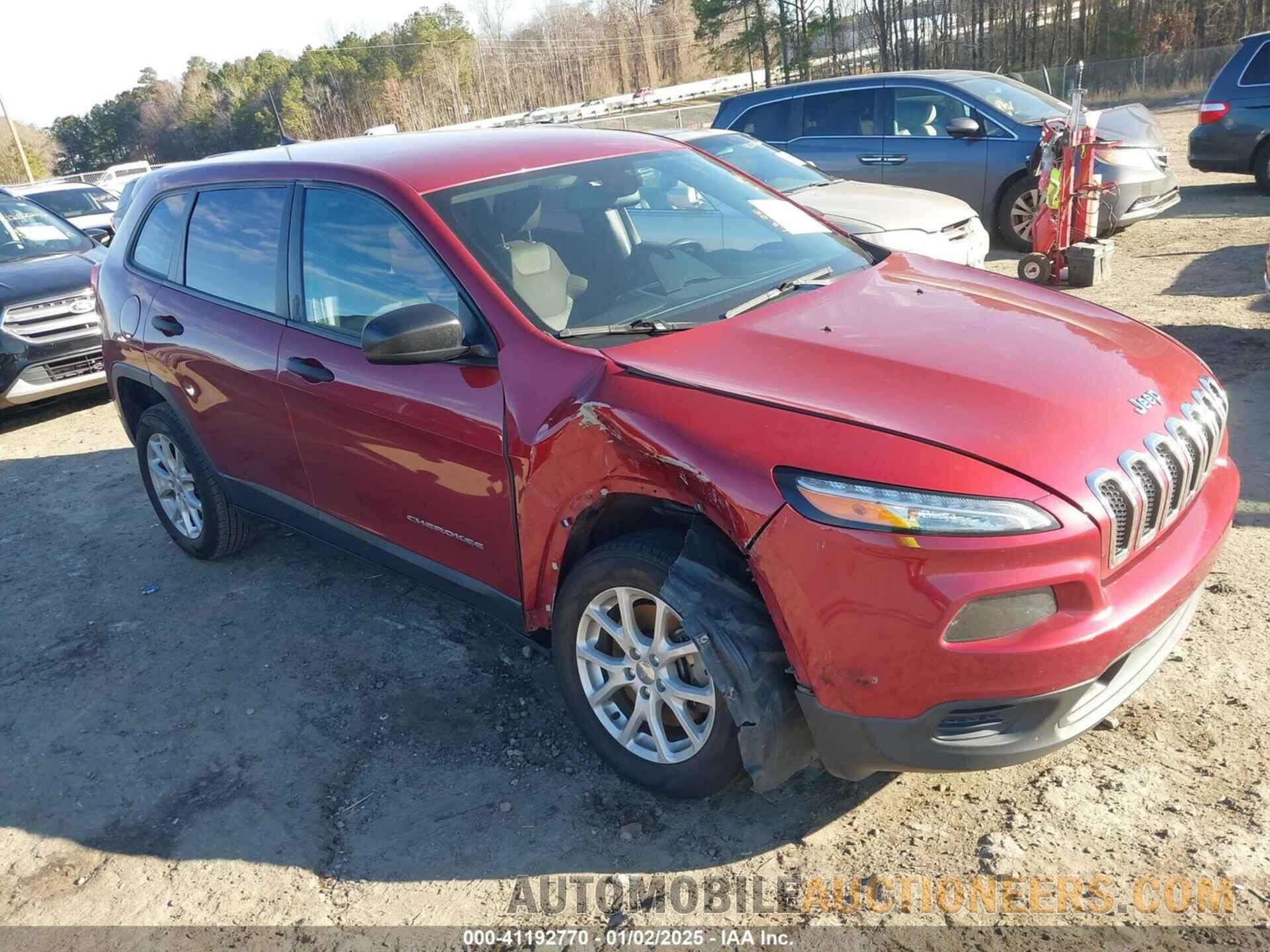 1C4PJLAS3HD219553 JEEP CHEROKEE 2017