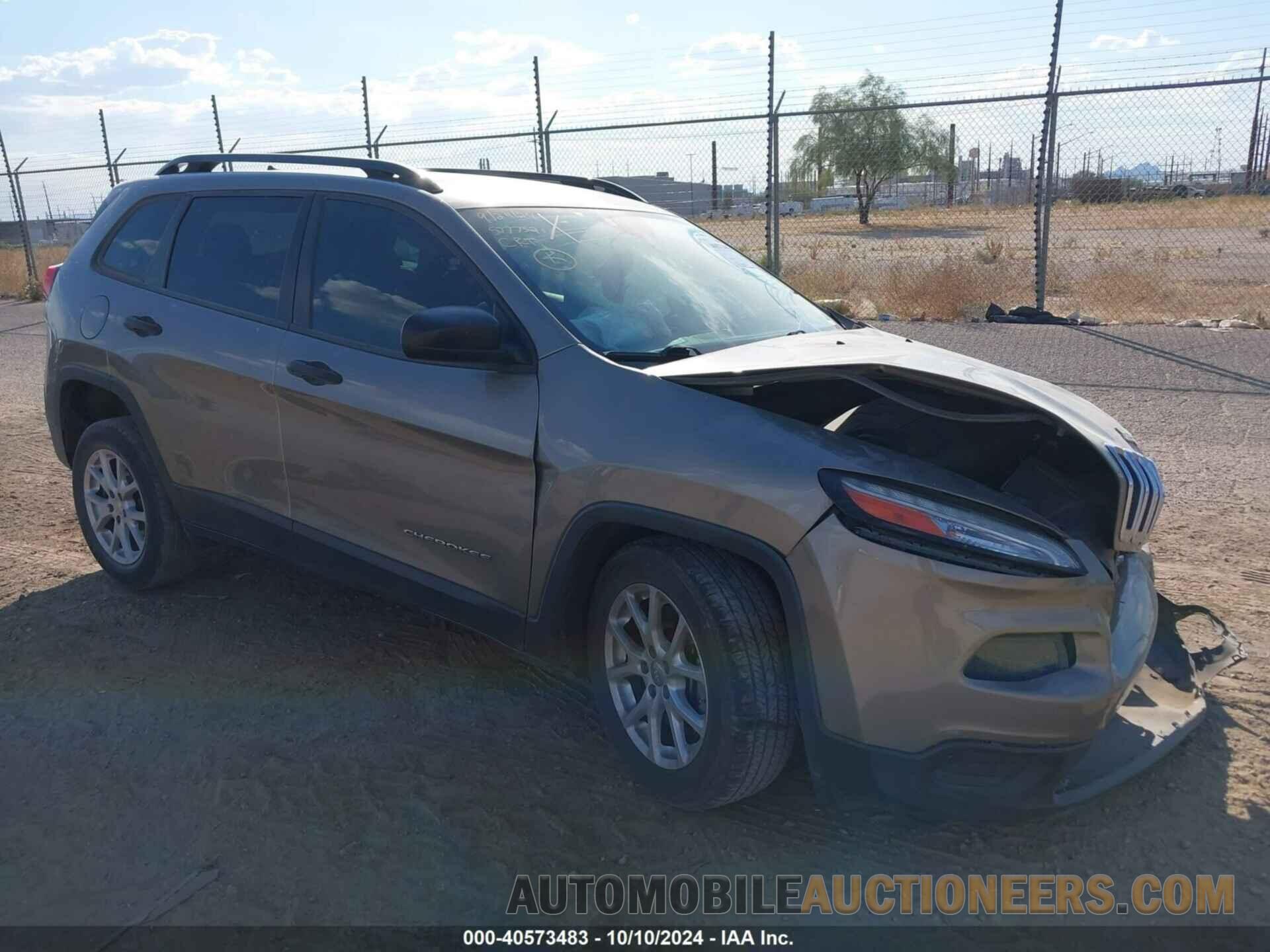 1C4PJLAS9GW362607 JEEP CHEROKEE 2016