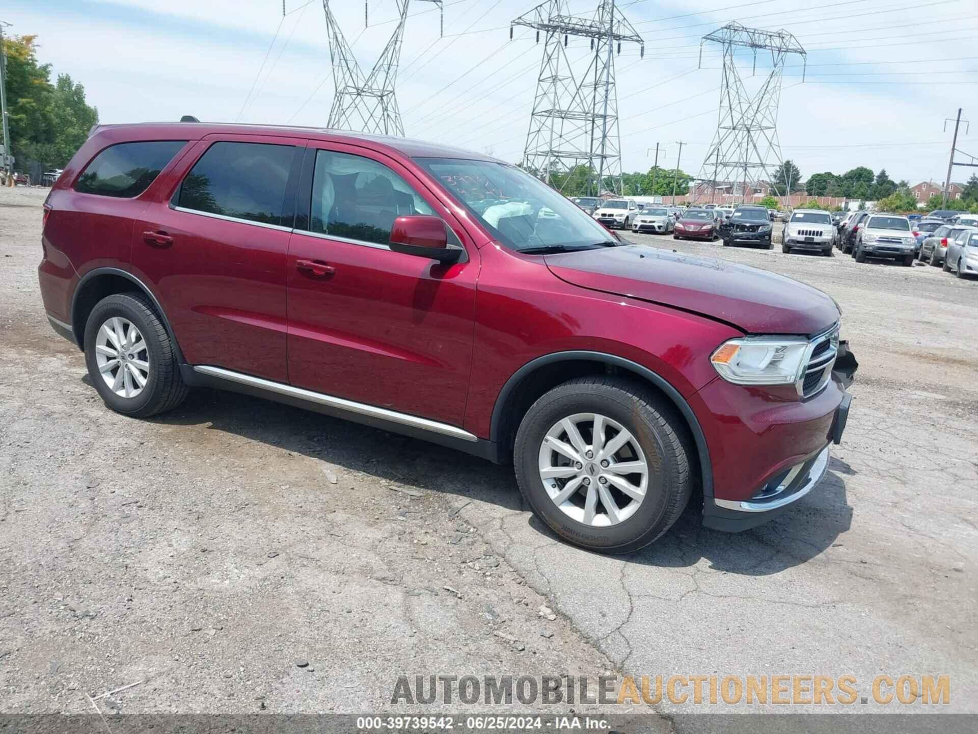 1C4RDJAG3LC107544 DODGE DURANGO 2020