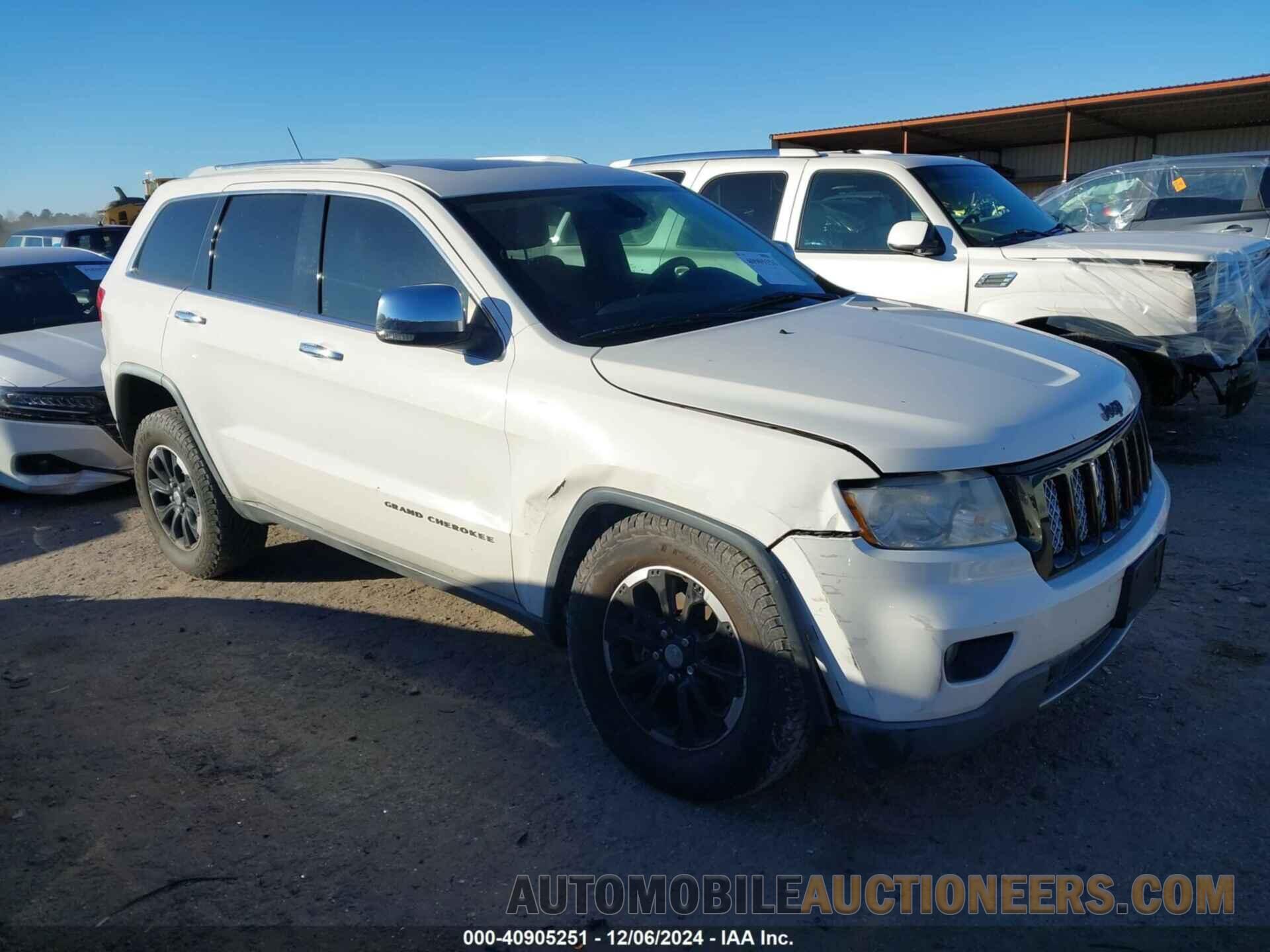 1C4RJFCT6CC194274 JEEP GRAND CHEROKEE 2012