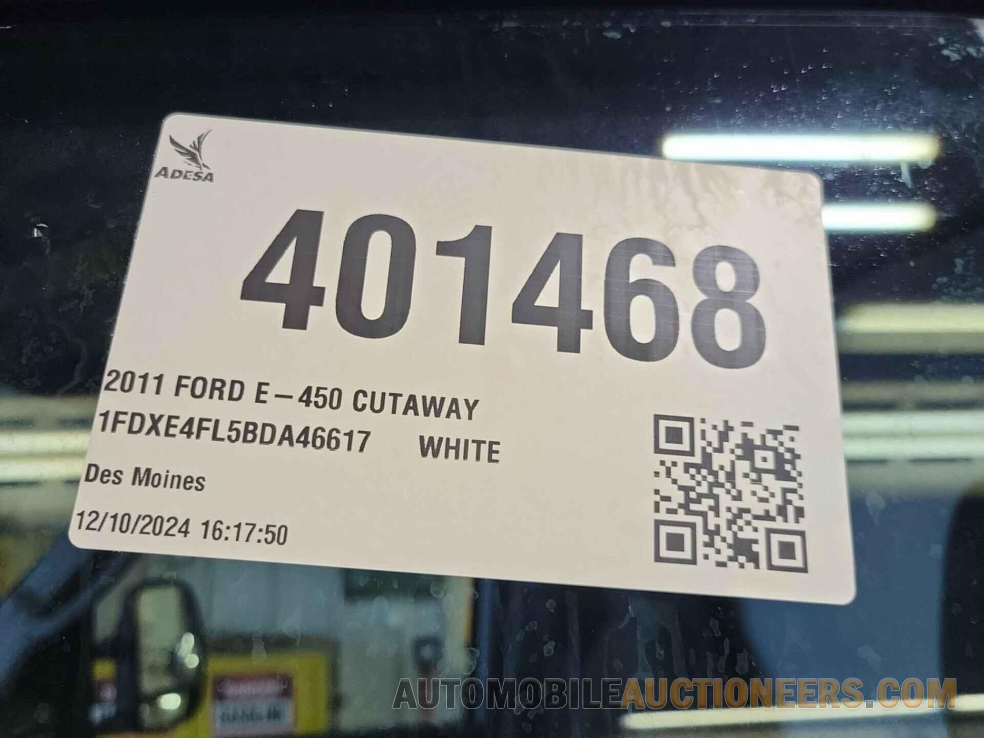 1FDXE4FL5BDA46617 FORD E-450 CUTAWAY 2011