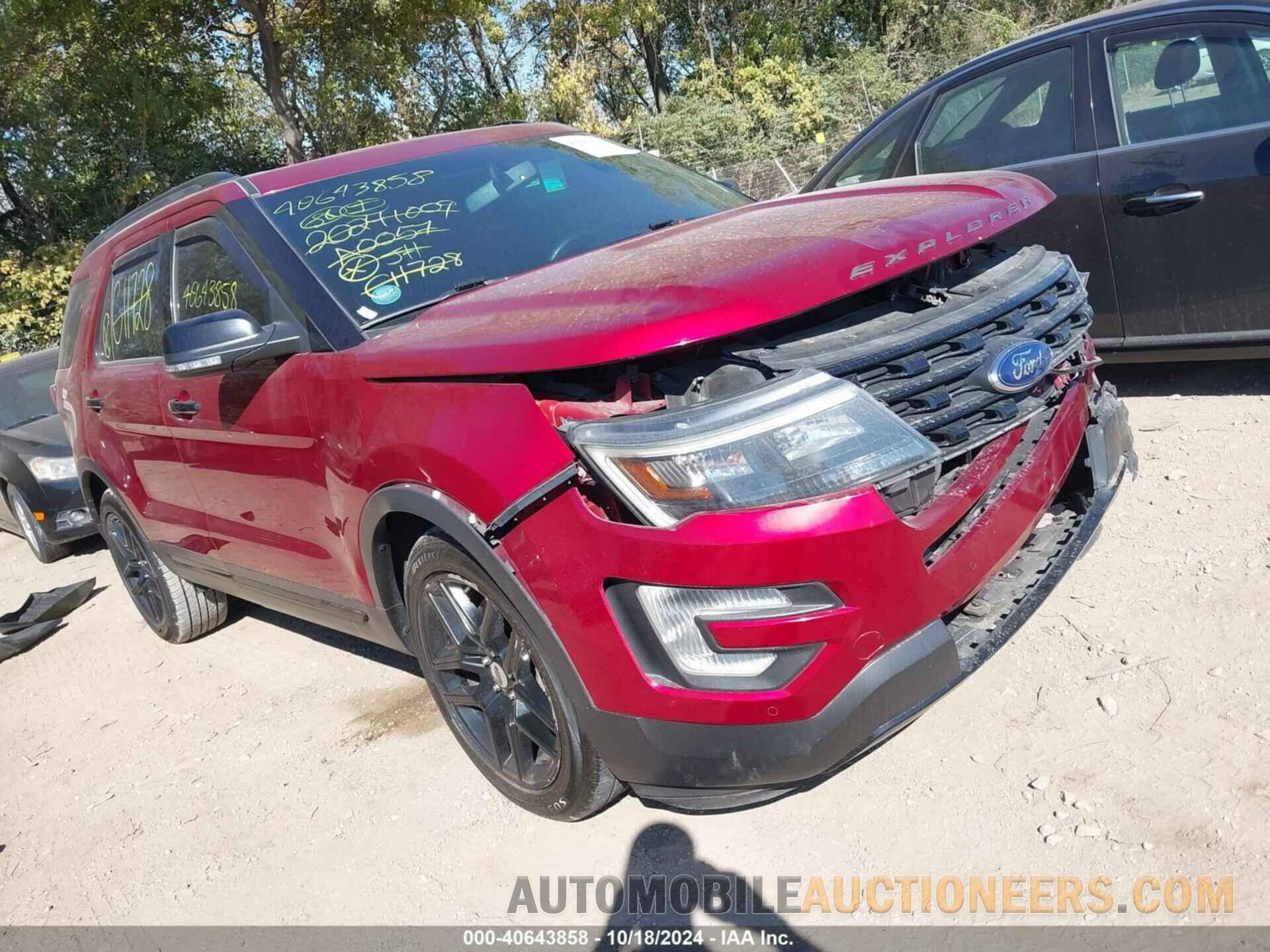 1FM5K8GT2GGC11728 FORD EXPLORER 2016