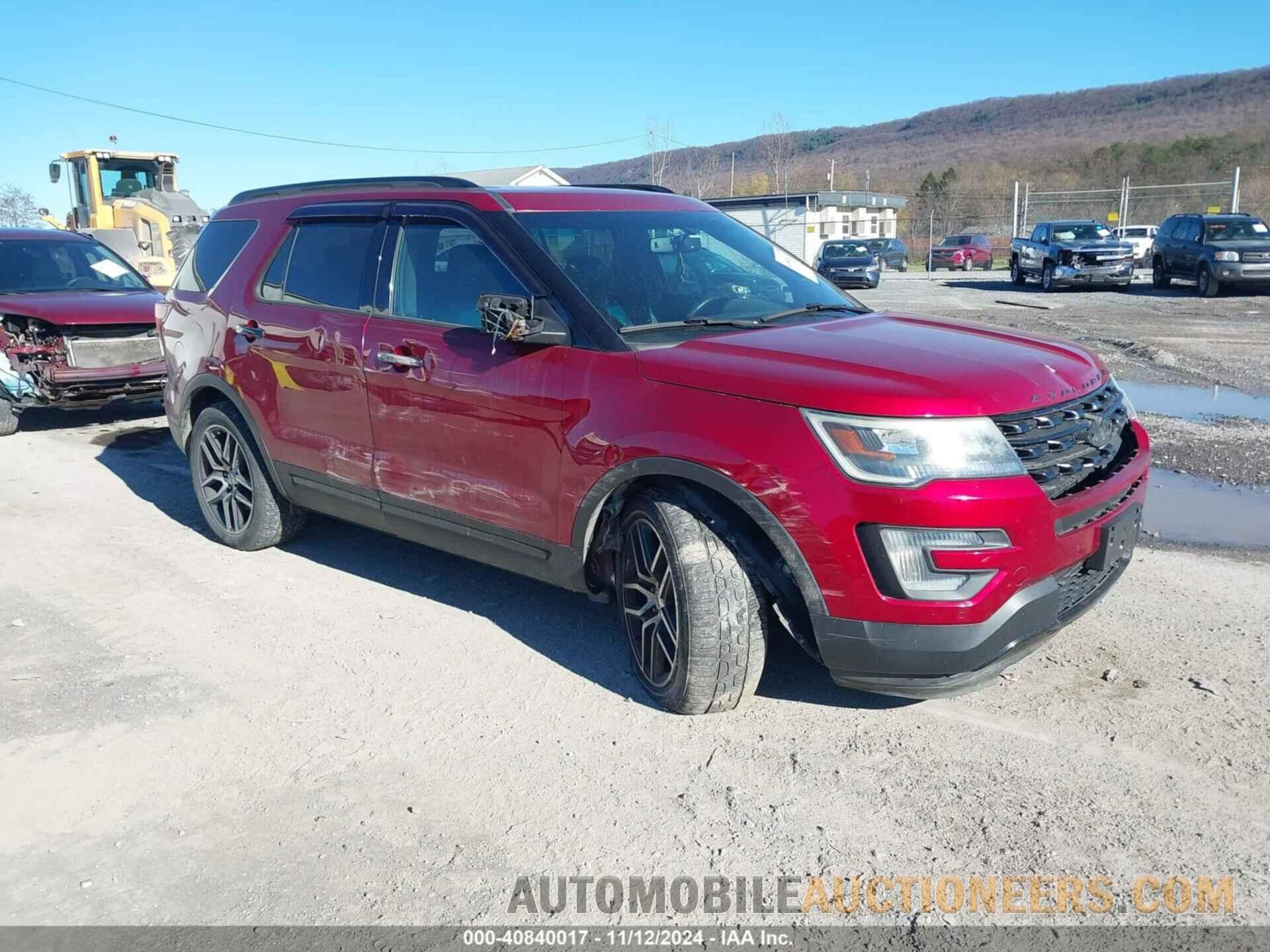 1FM5K8GT6GGB38623 FORD EXPLORER 2016