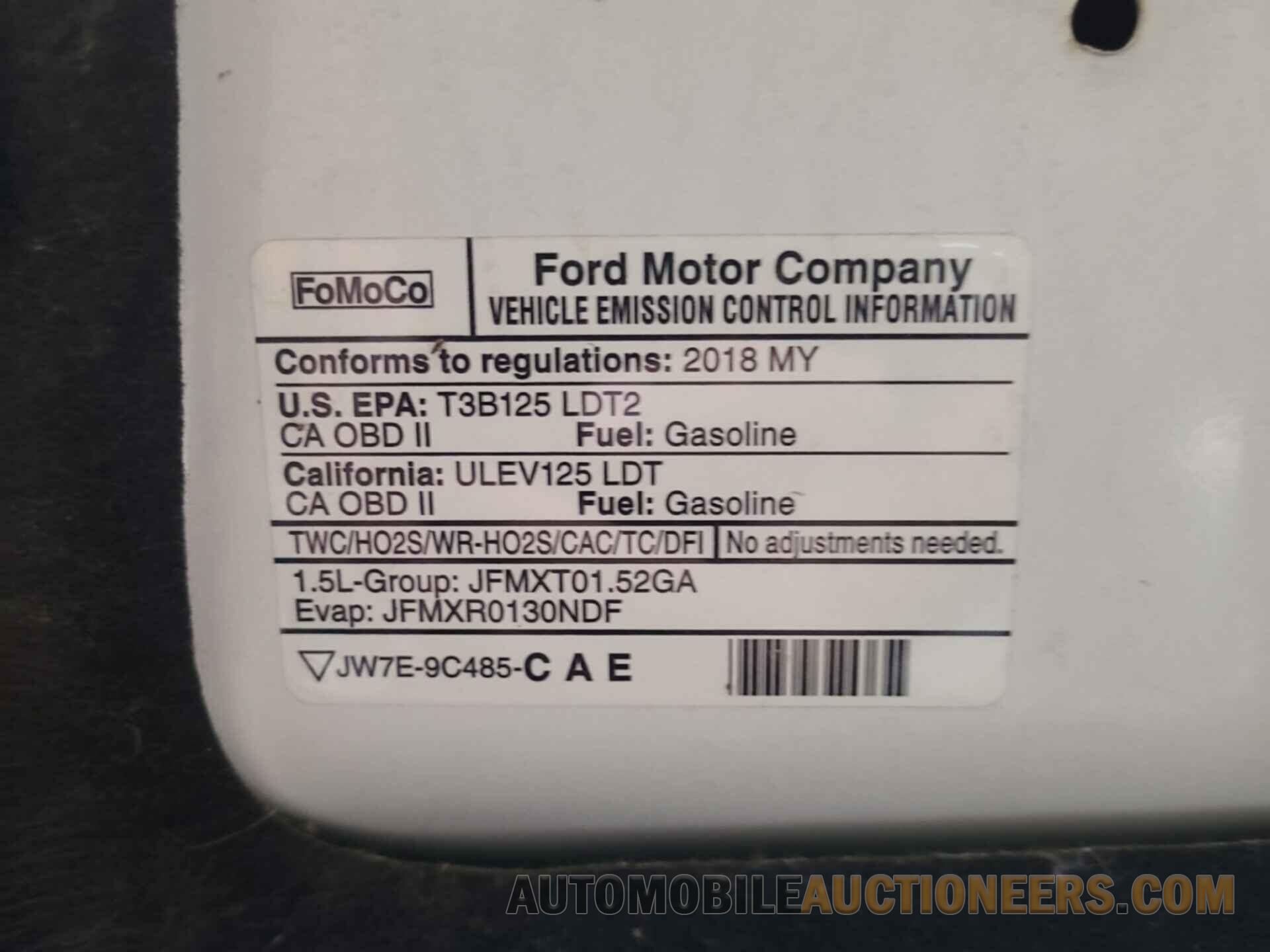 1FMCU9GD8JUA76196 FORD ESCAPE 2018