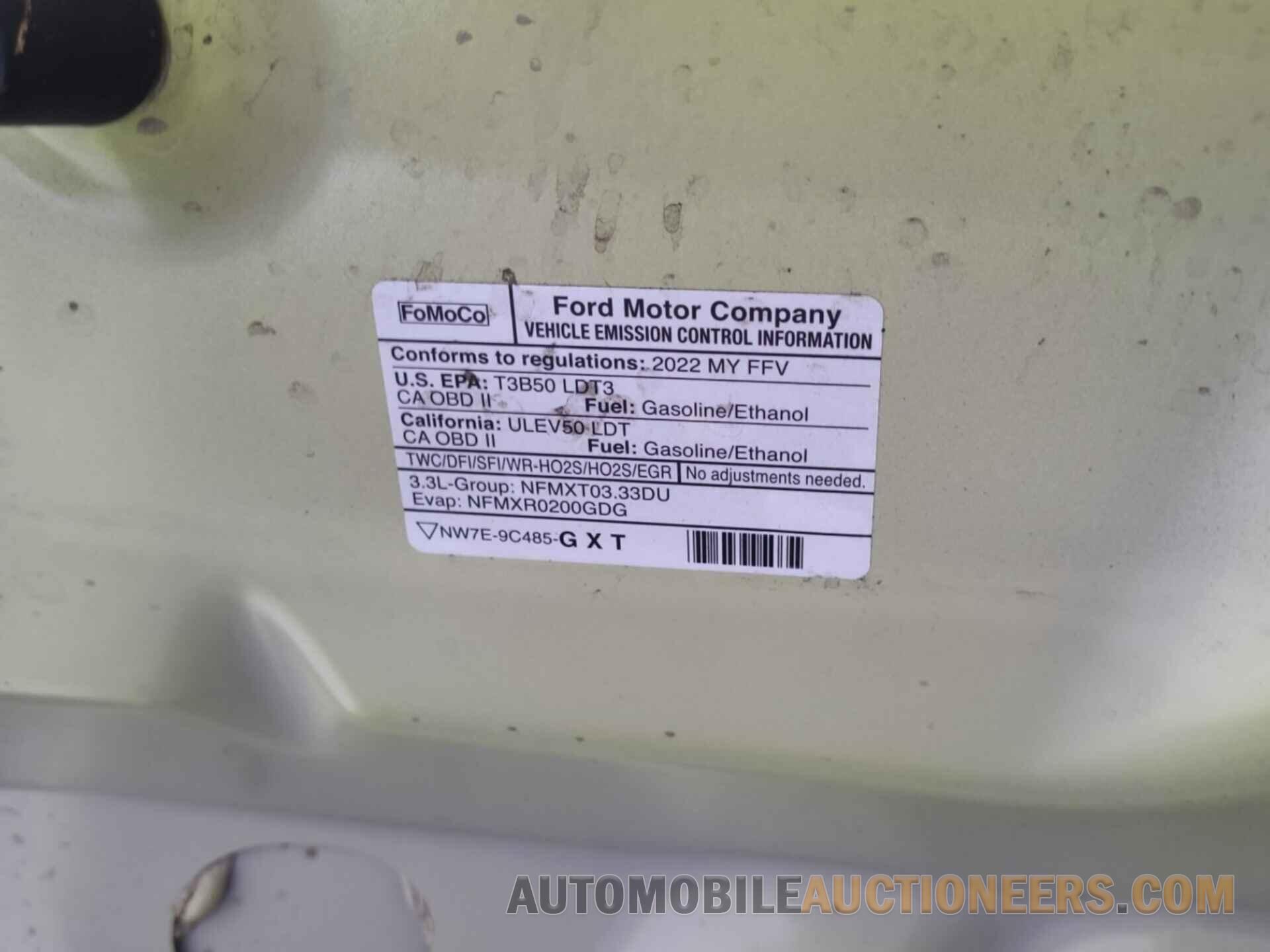 1FTMF1CB2NKE05002 FORD F150 2022