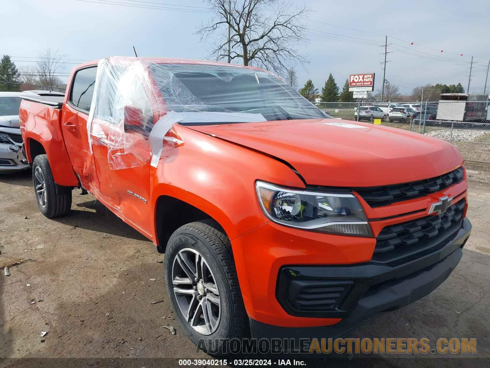 1GCGTBEN6M1144206 CHEVROLET COLORADO 2021