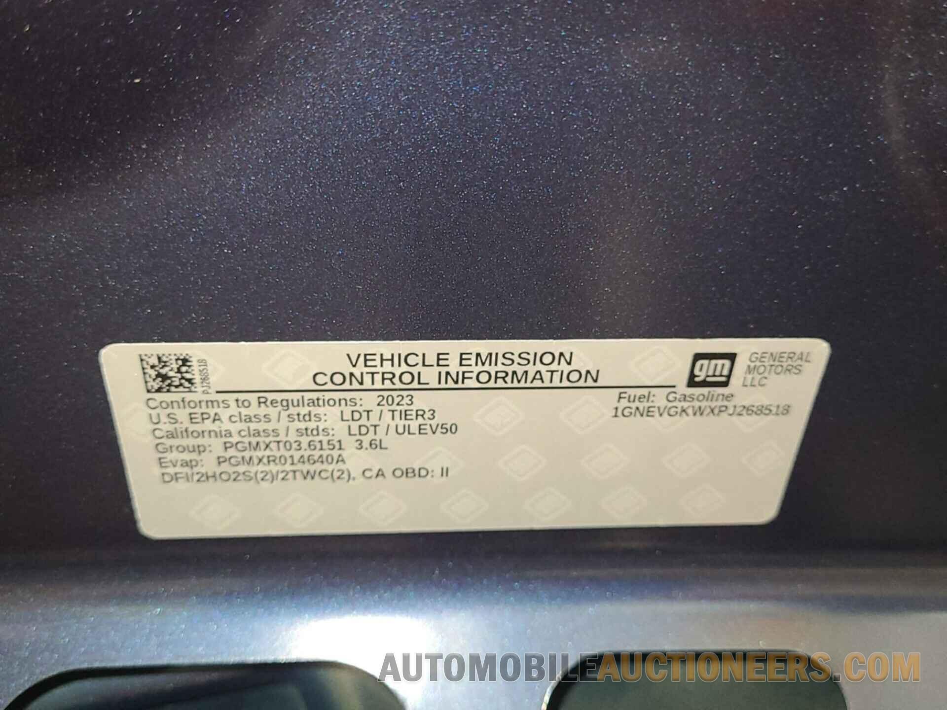 1GNEVGKWXPJ268518 CHEVROLET TRAVERSE 2023