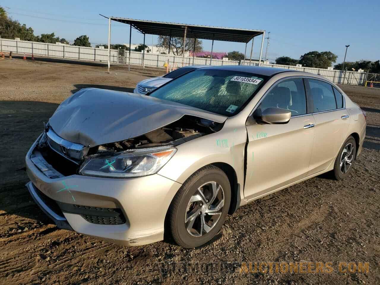 1HGCR2F3XGA234667 HONDA ACCORD 2016