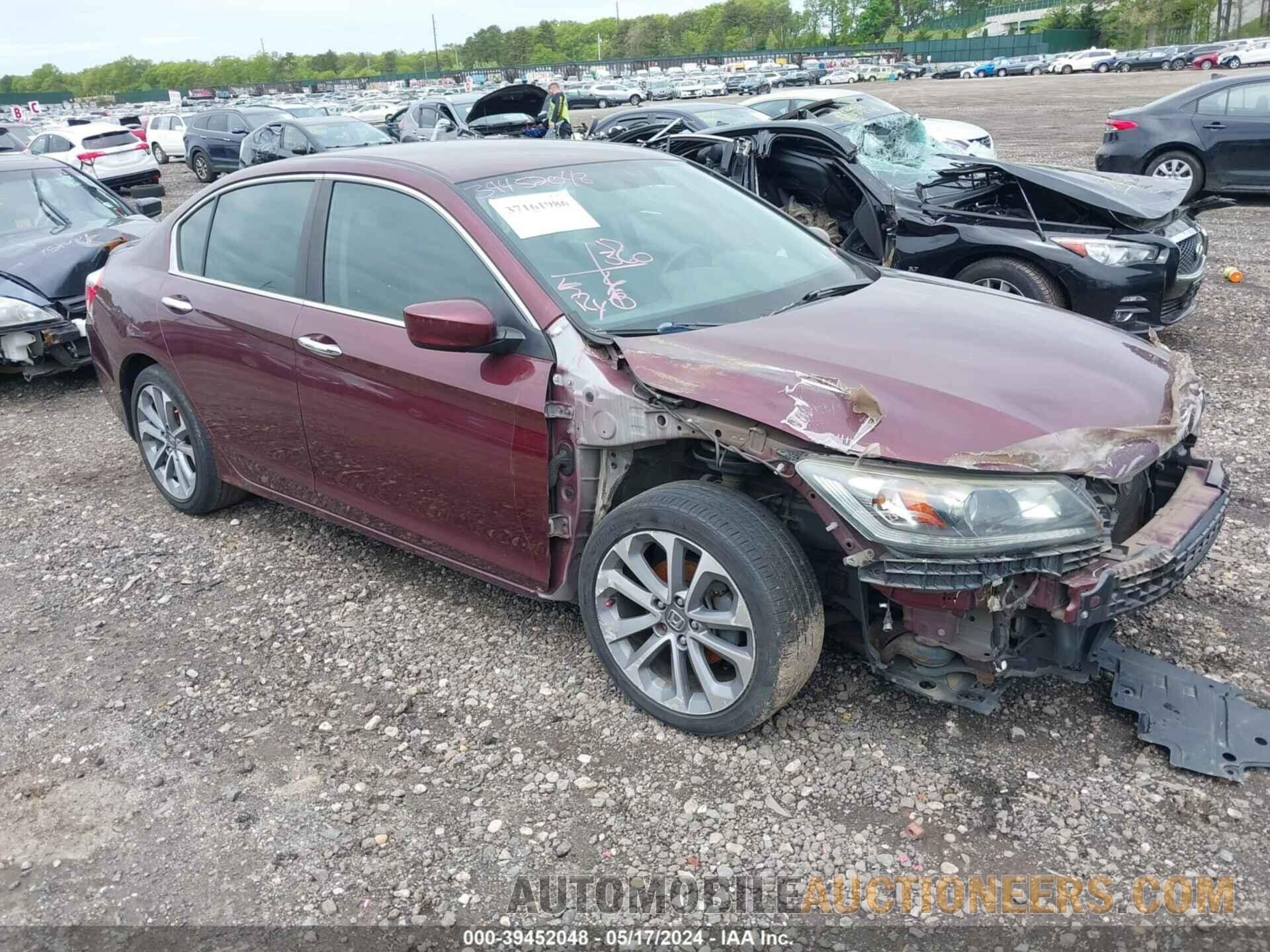 1HGCR2F52EA065162 HONDA ACCORD 2014