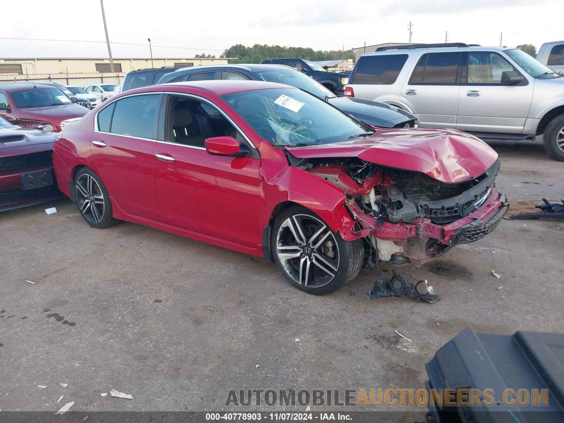 1HGCR2F56GA148614 HONDA ACCORD 2016