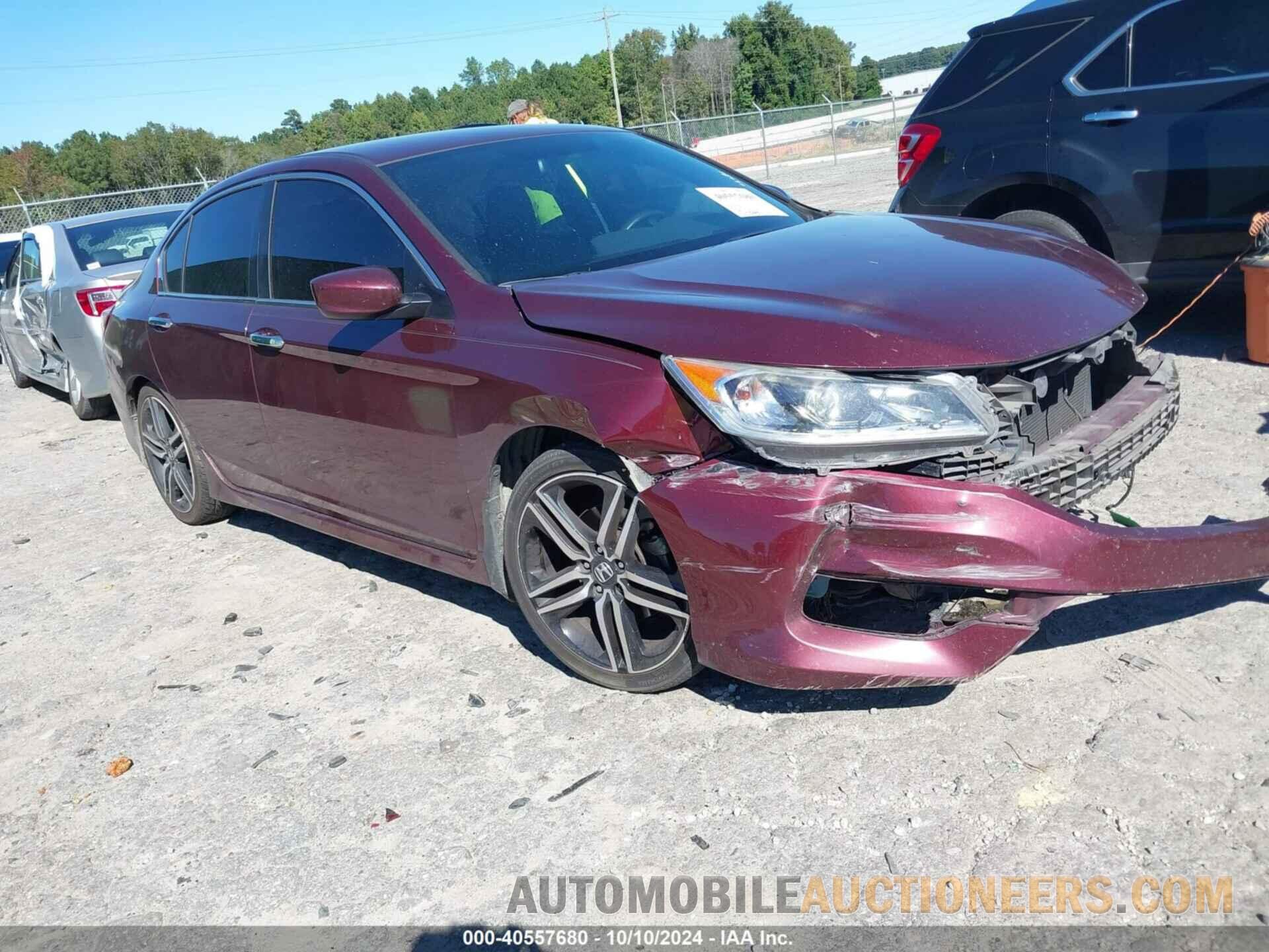 1HGCR2F56GA158205 HONDA ACCORD 2016