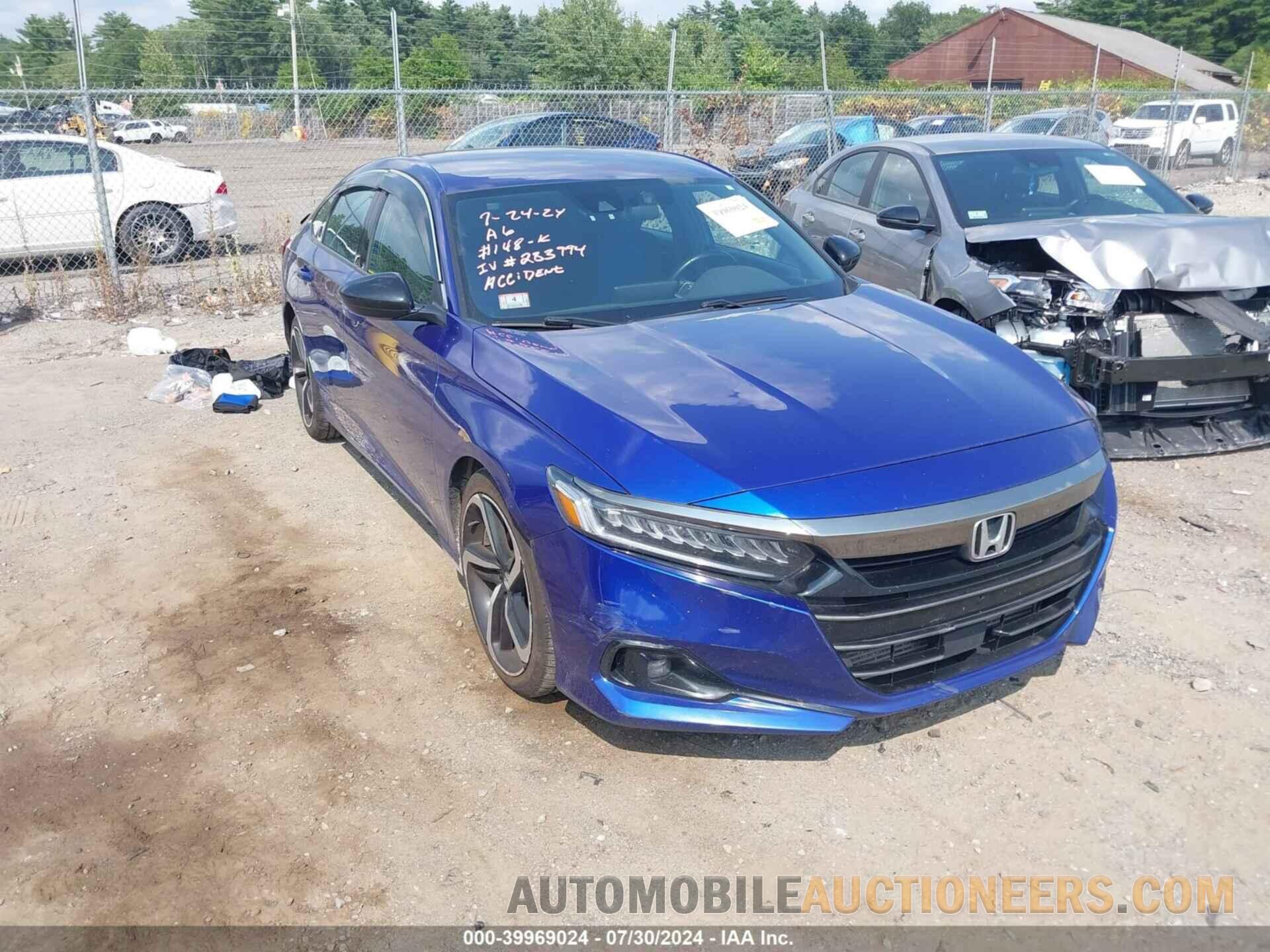 1HGCV1F38MA019516 HONDA ACCORD 2021