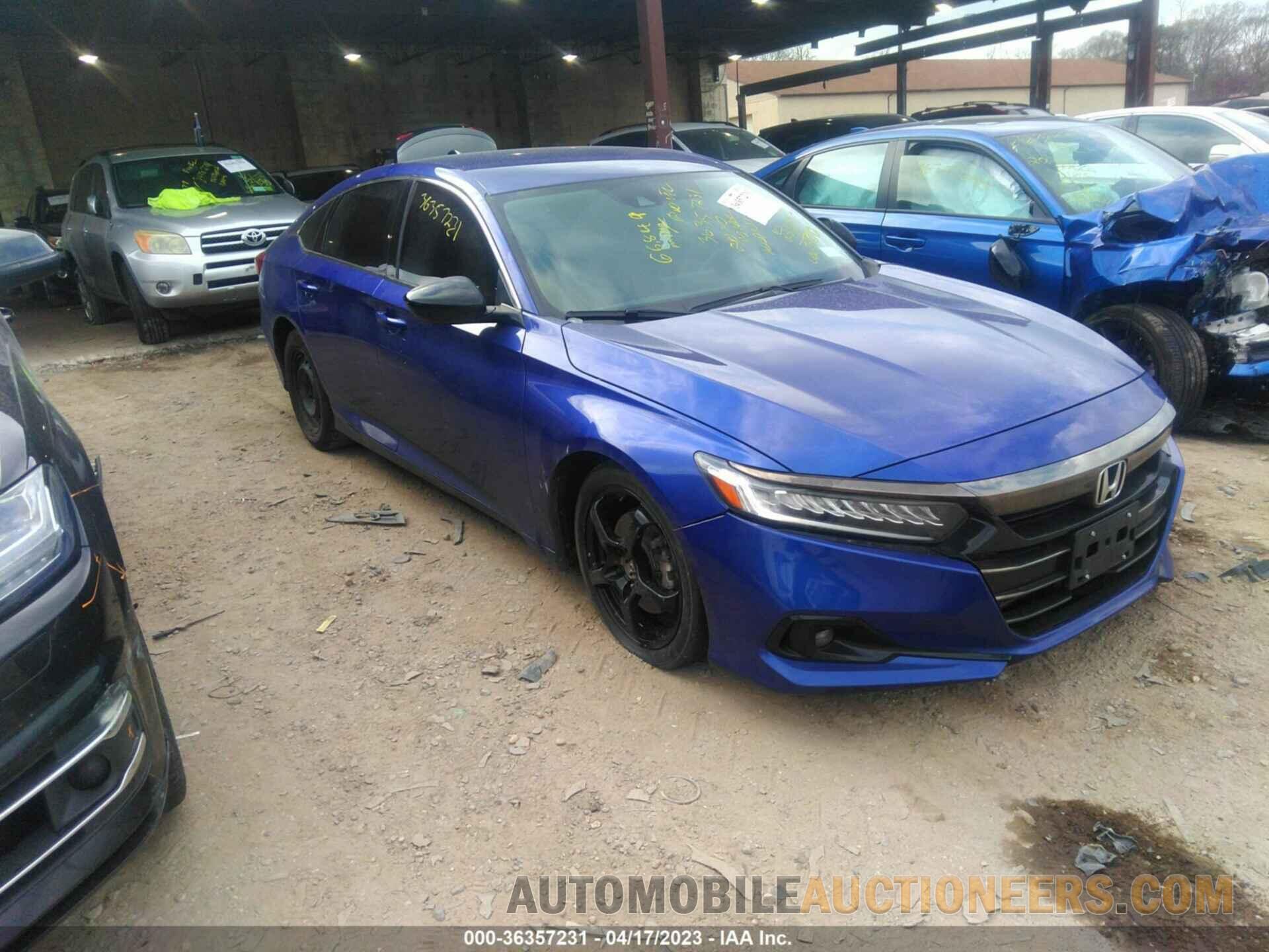 1HGCV1F44MA068205 HONDA ACCORD SEDAN 2021