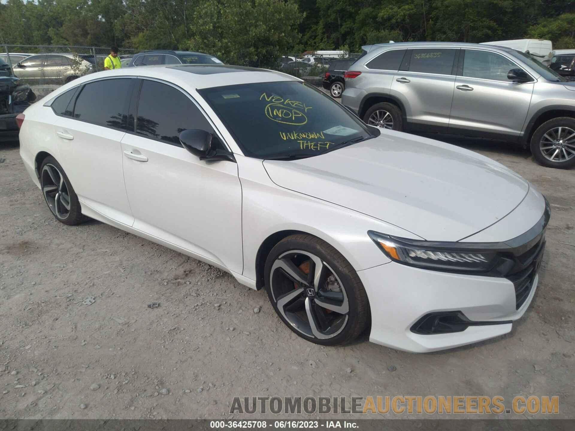 1HGCV2F34MA024833 HONDA ACCORD SEDAN 2021