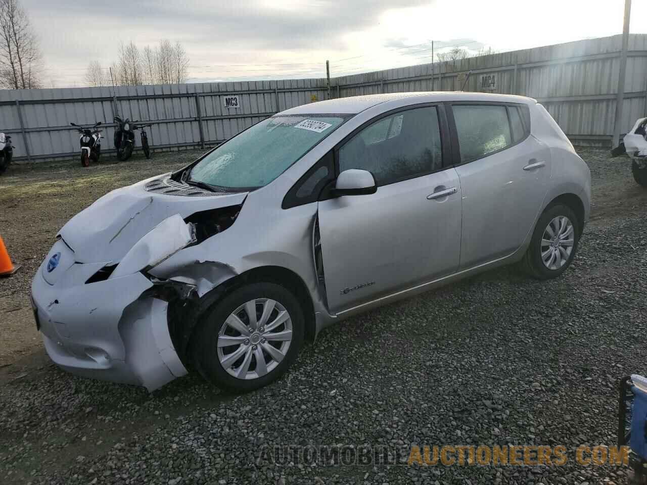 1N4AZ0CP3EC333646 NISSAN LEAF 2014