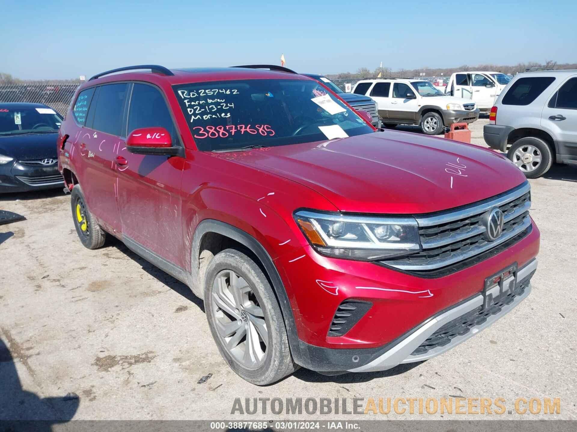 1V2JR2CA6MC502346 VOLKSWAGEN ATLAS 2021