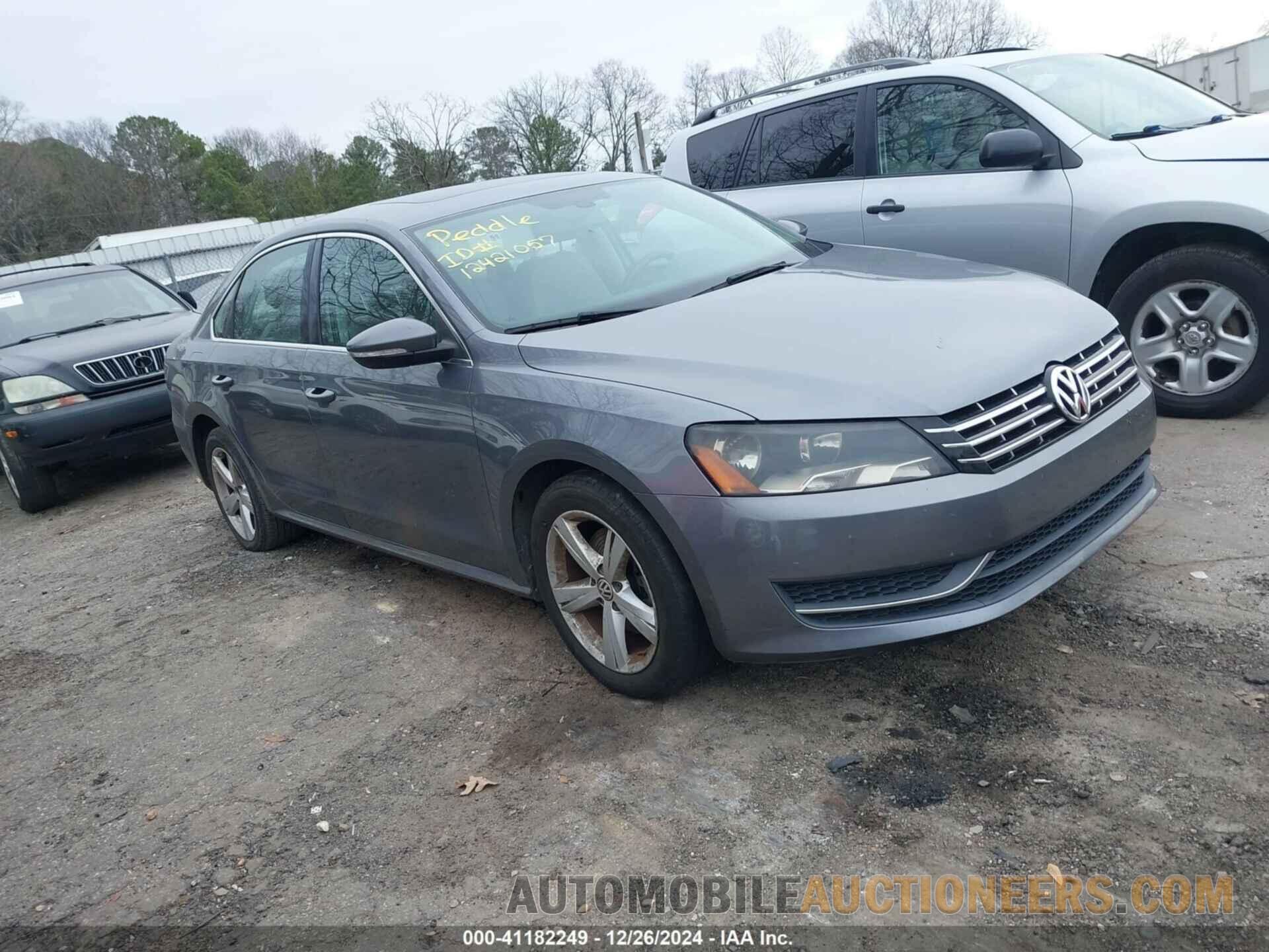 1VWBN7A35CC106603 VOLKSWAGEN PASSAT 2012