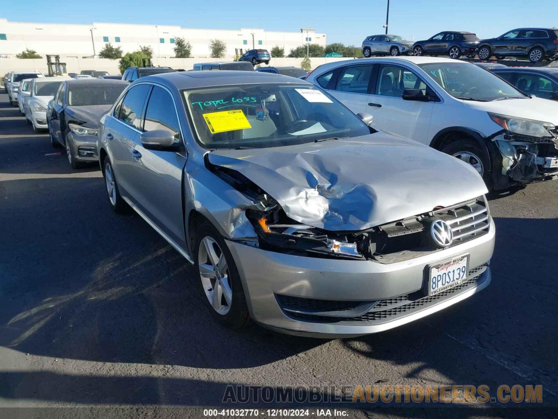 1VWBN7A37DC054652 VOLKSWAGEN PASSAT 2013