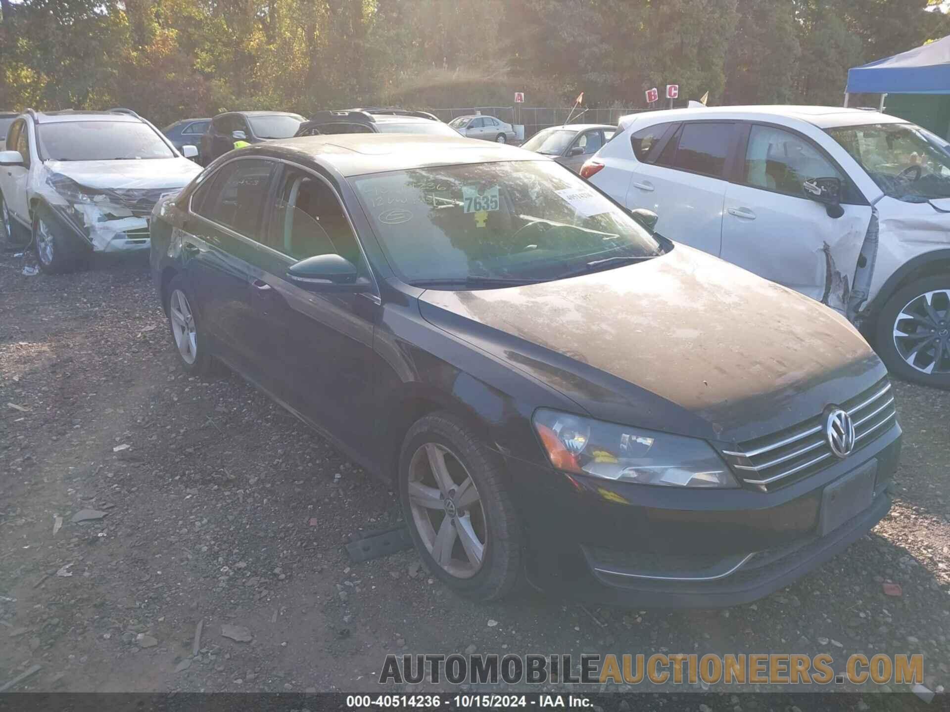 1VWBP7A36CC018184 VOLKSWAGEN PASSAT 2012