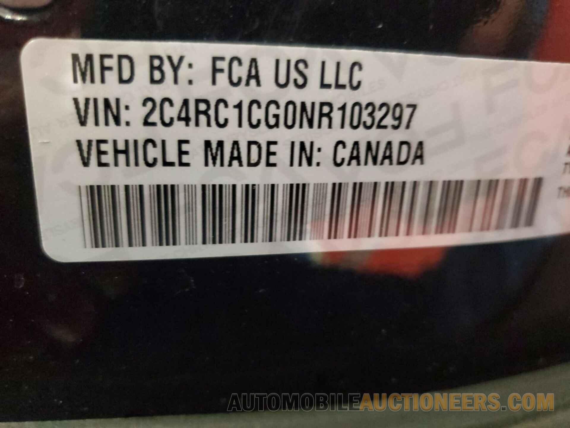 2C4RC1CG0NR103297 CHRYSLER VOYAGER 2022