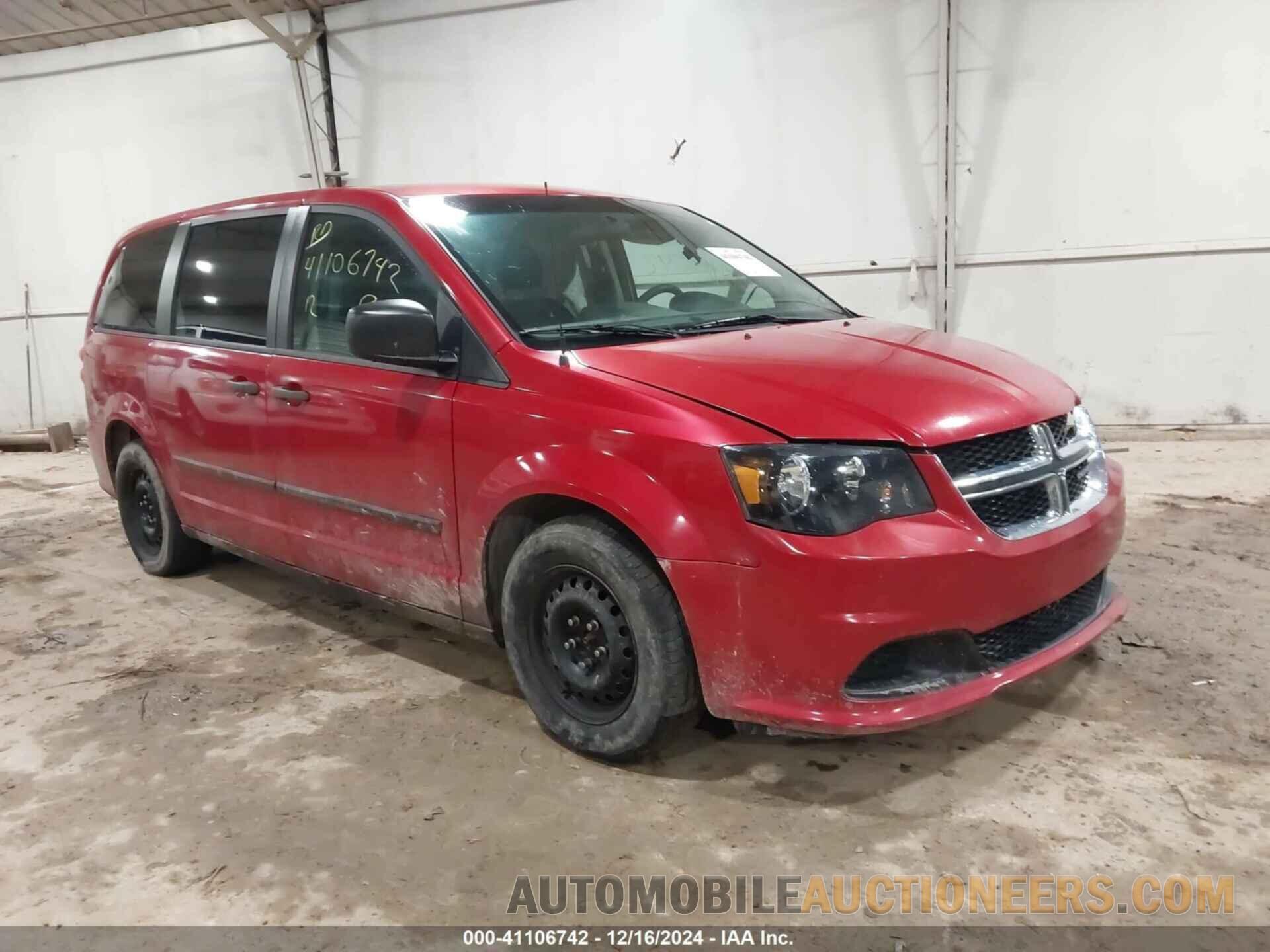 2C4RDGBG2CR336371 DODGE GRAND CARAVAN 2012