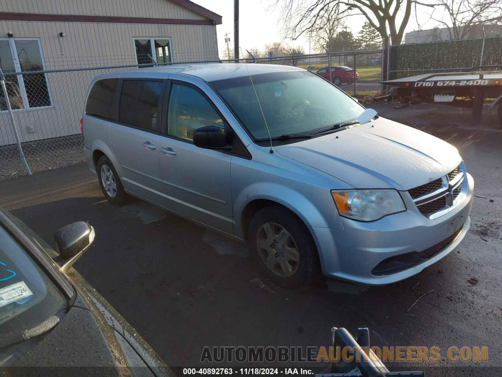 2C4RDGBG3CR192507 DODGE GRAND CARAVAN 2012