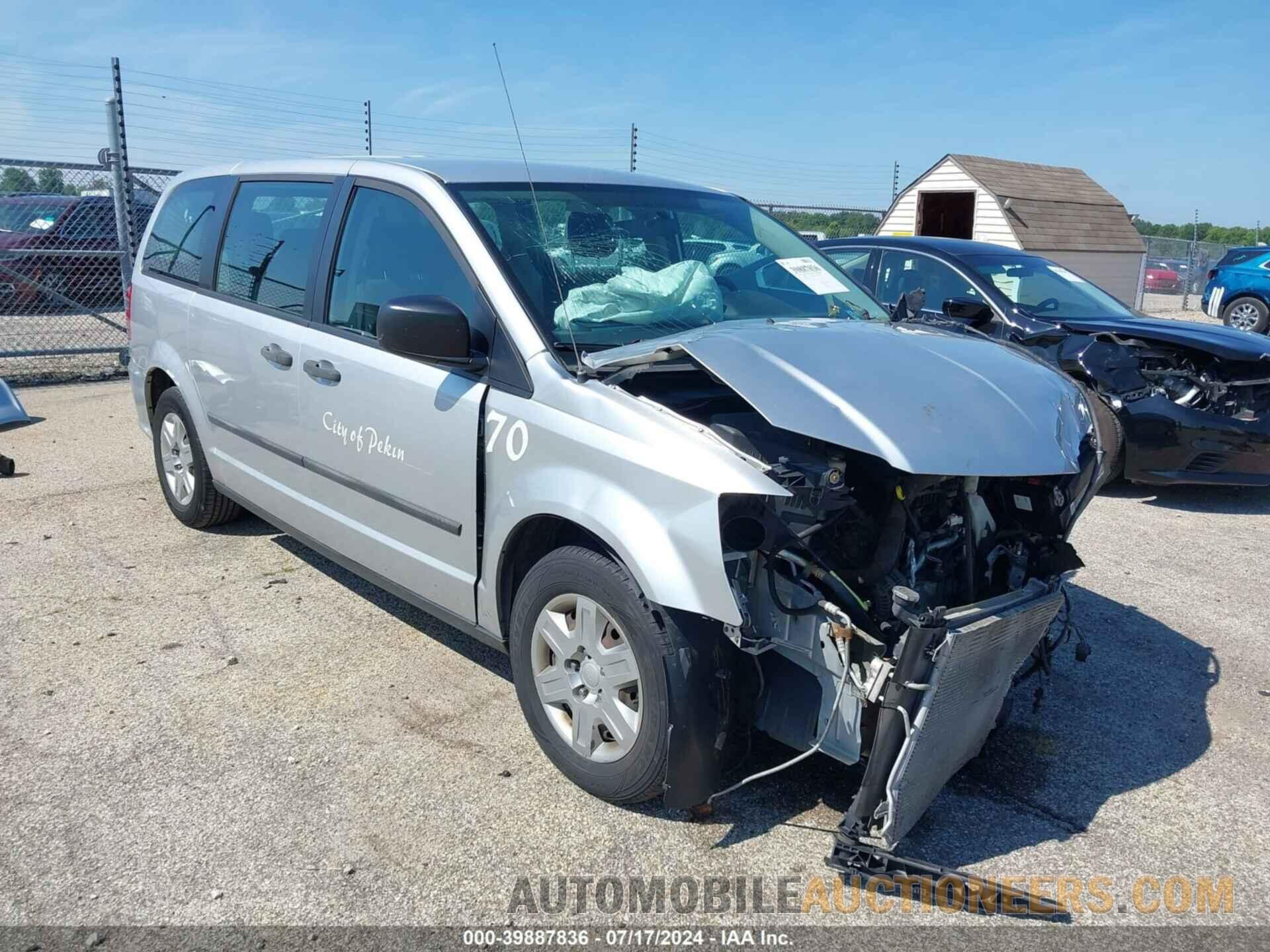 2C4RDGBG4CR360011 DODGE GRAND CARAVAN 2012